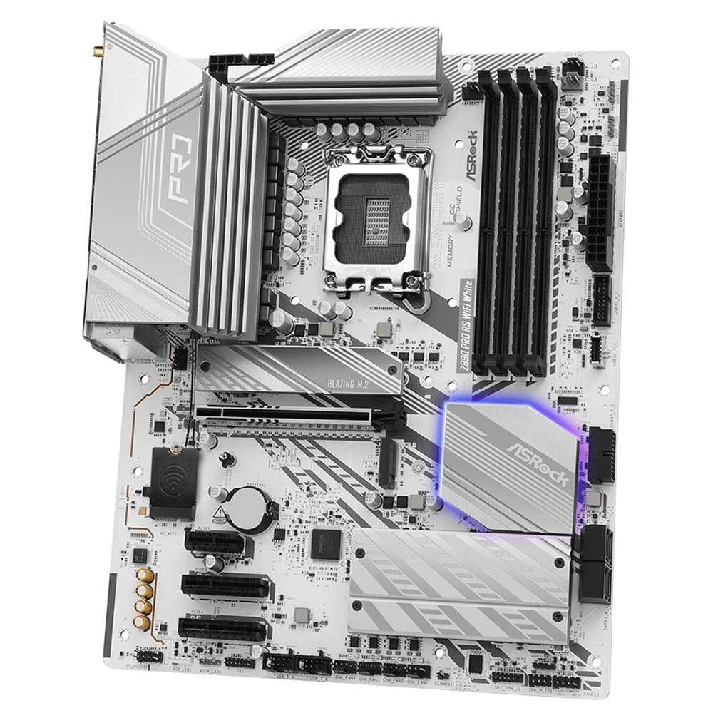 Материнская плата ASRock Z890 Pro RS WiFi White, LGA1851 — фото 3