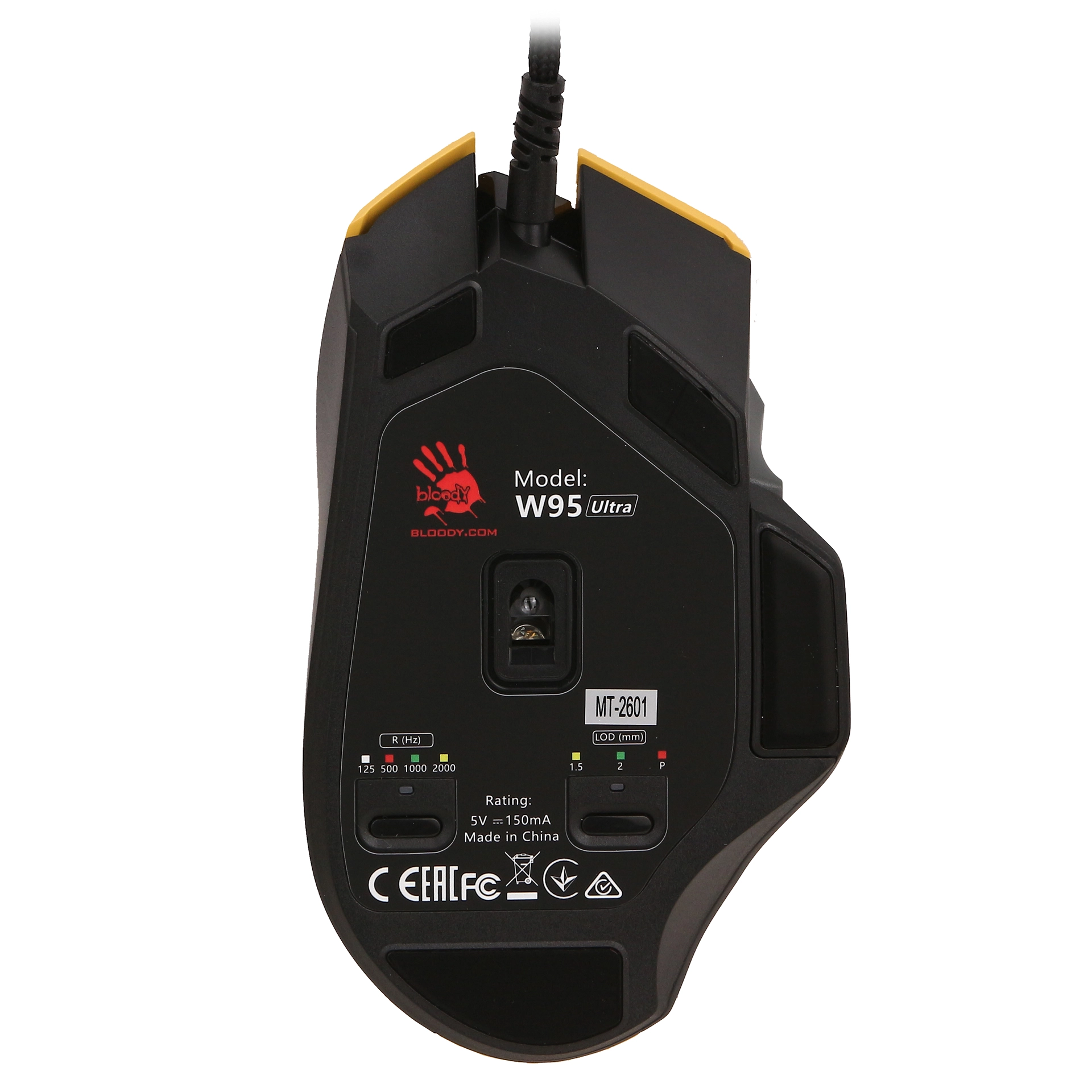 Мышь A4Tech Bloody W95 Ultra, Sports Lime, USB — фото 4