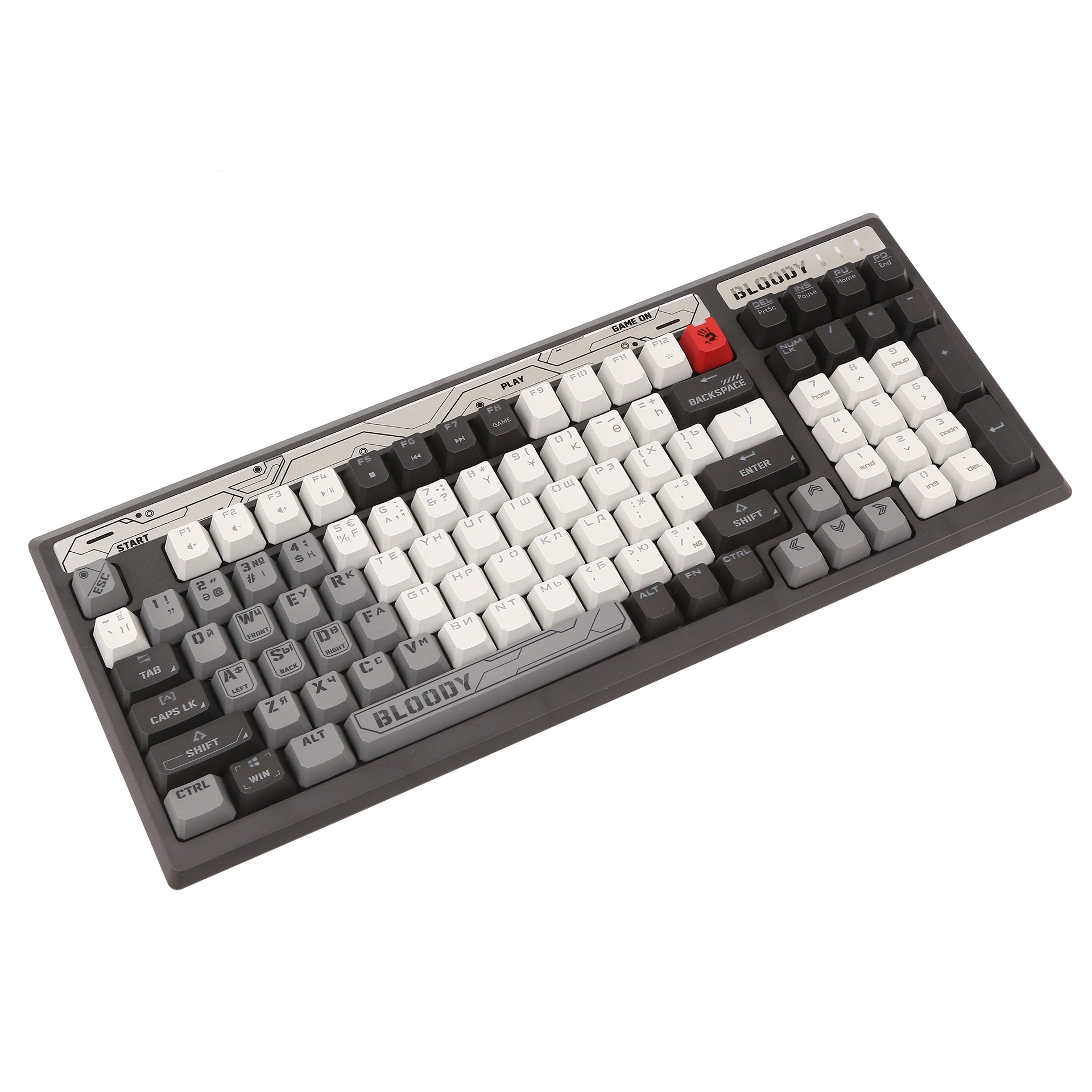 Клавиатура A4Tech Bloody B950, Warrior Grey, USB — фото 1