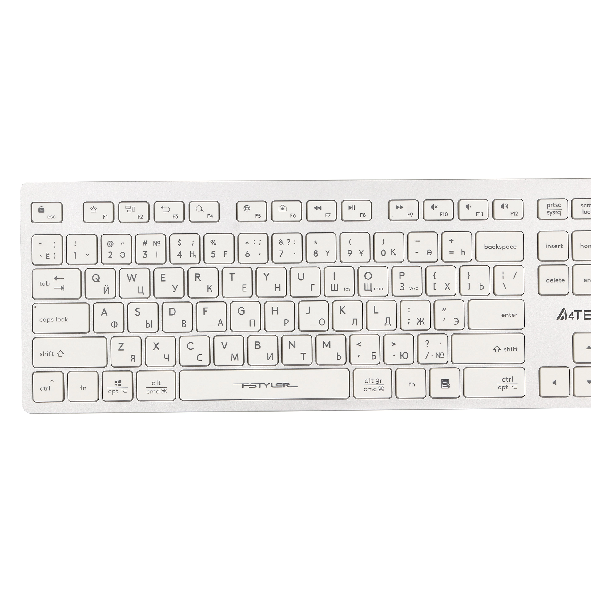 Клавиатура A4Tech Fstyler FBX50C, White, USB — фото 3
