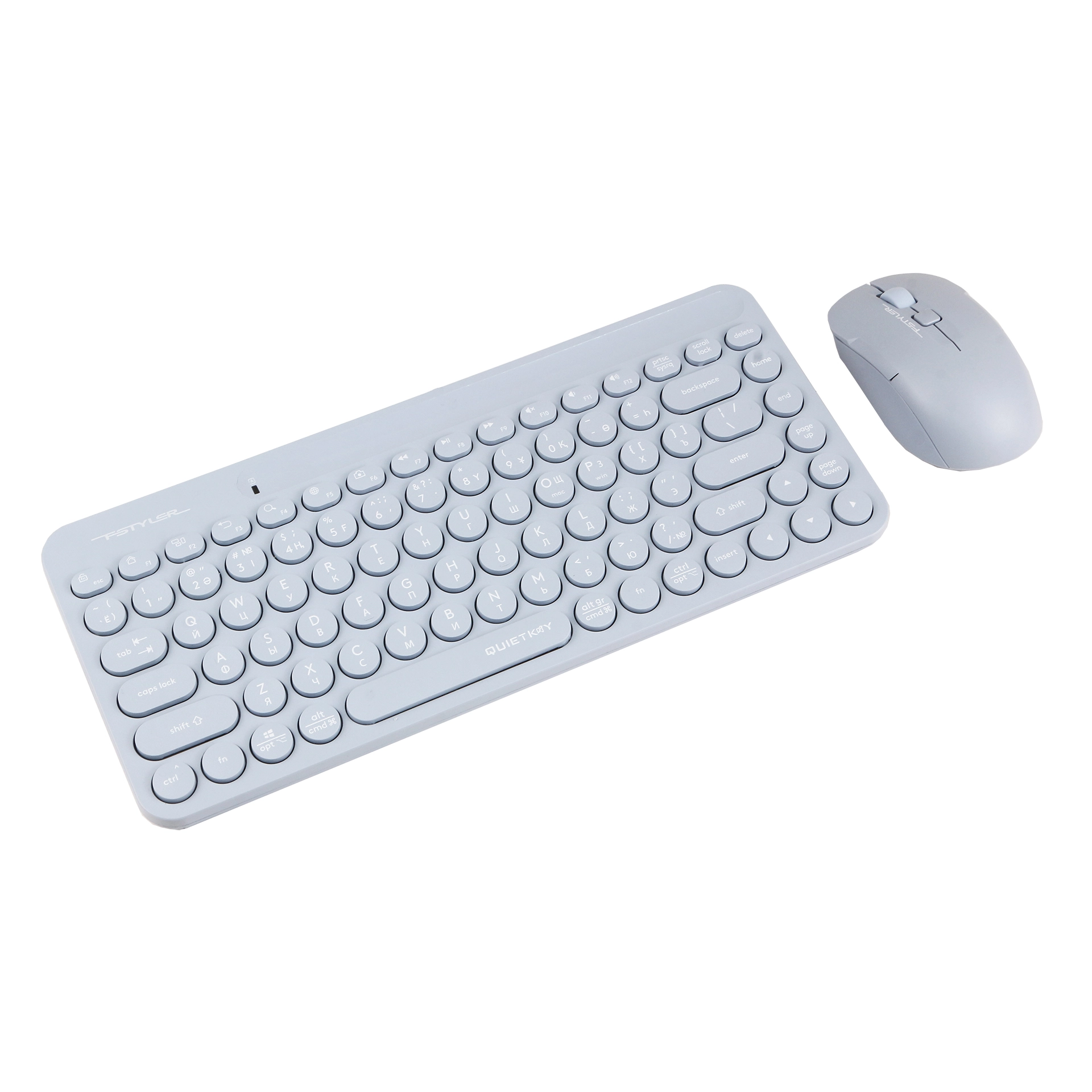 Клавиатура A4Tech Fstyler FG3200 Air2, Blue, USB + мышь