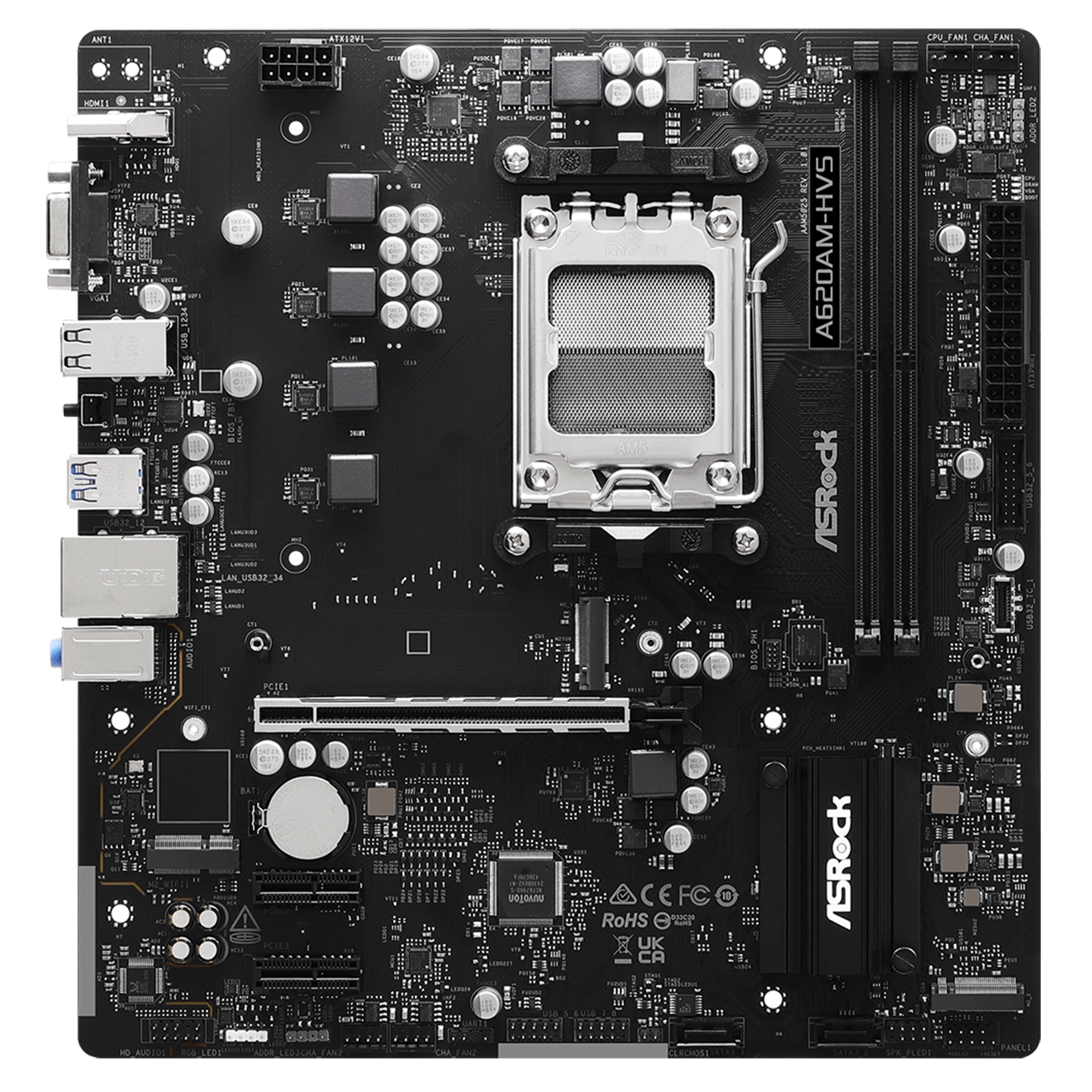 Материнская плата ASRock A620AM-HVS, AM5