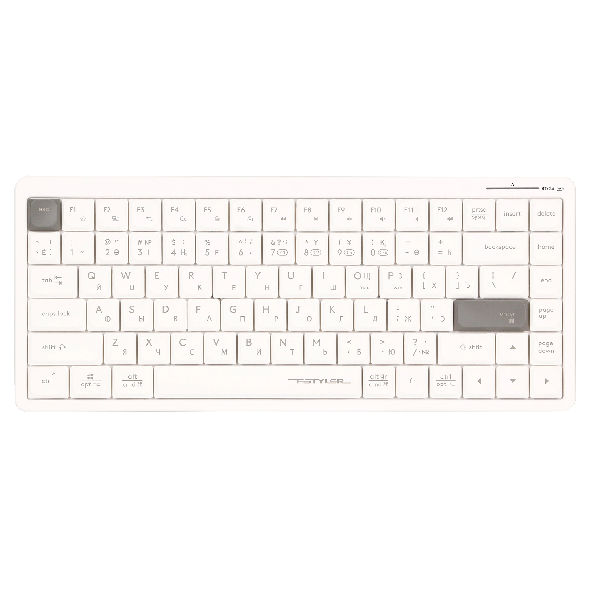 Клавиатура A4Tech Fstyler FBX53C, White, USB — фото 2