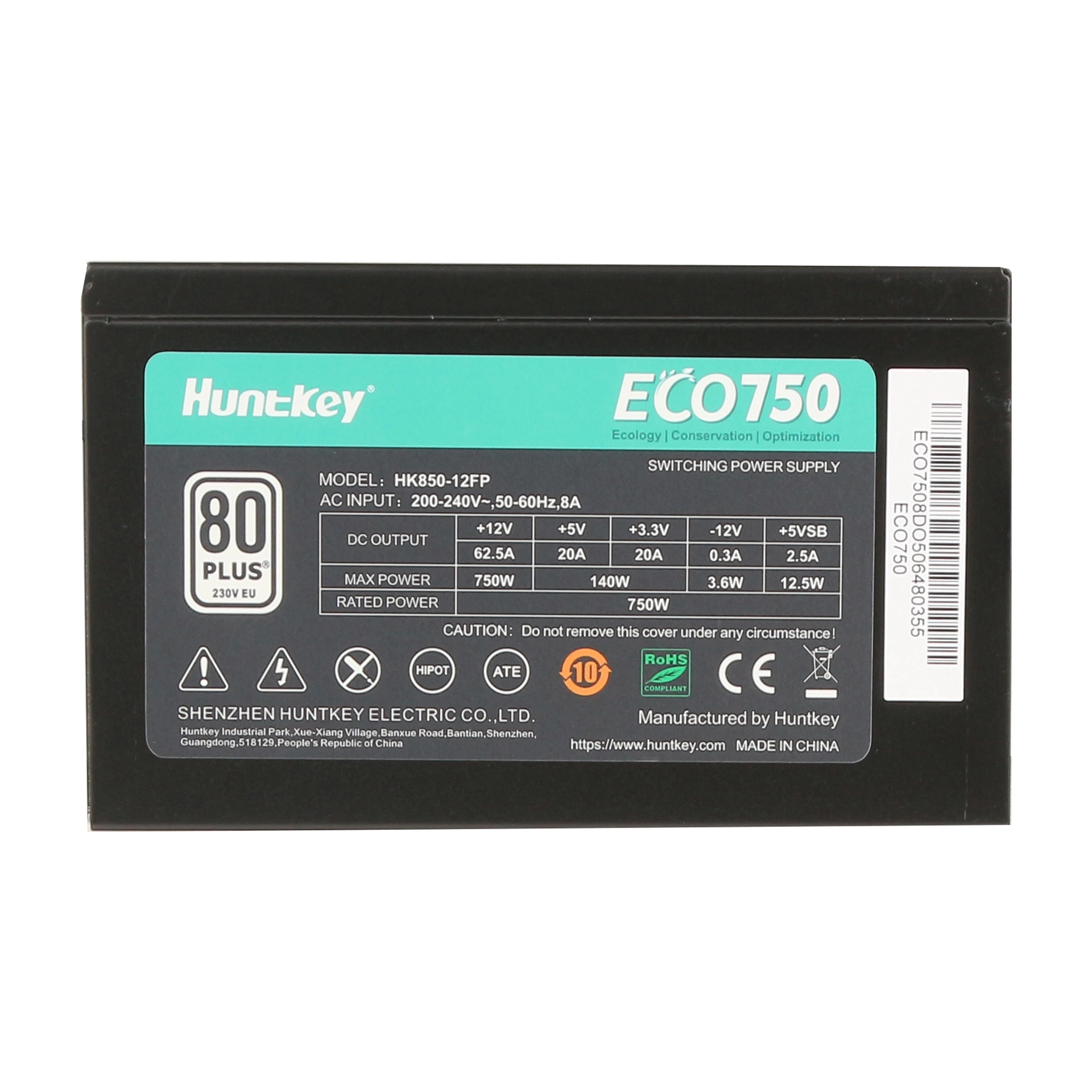 Блок питания ATX 750 W Huntkey ECO750 — фото 4