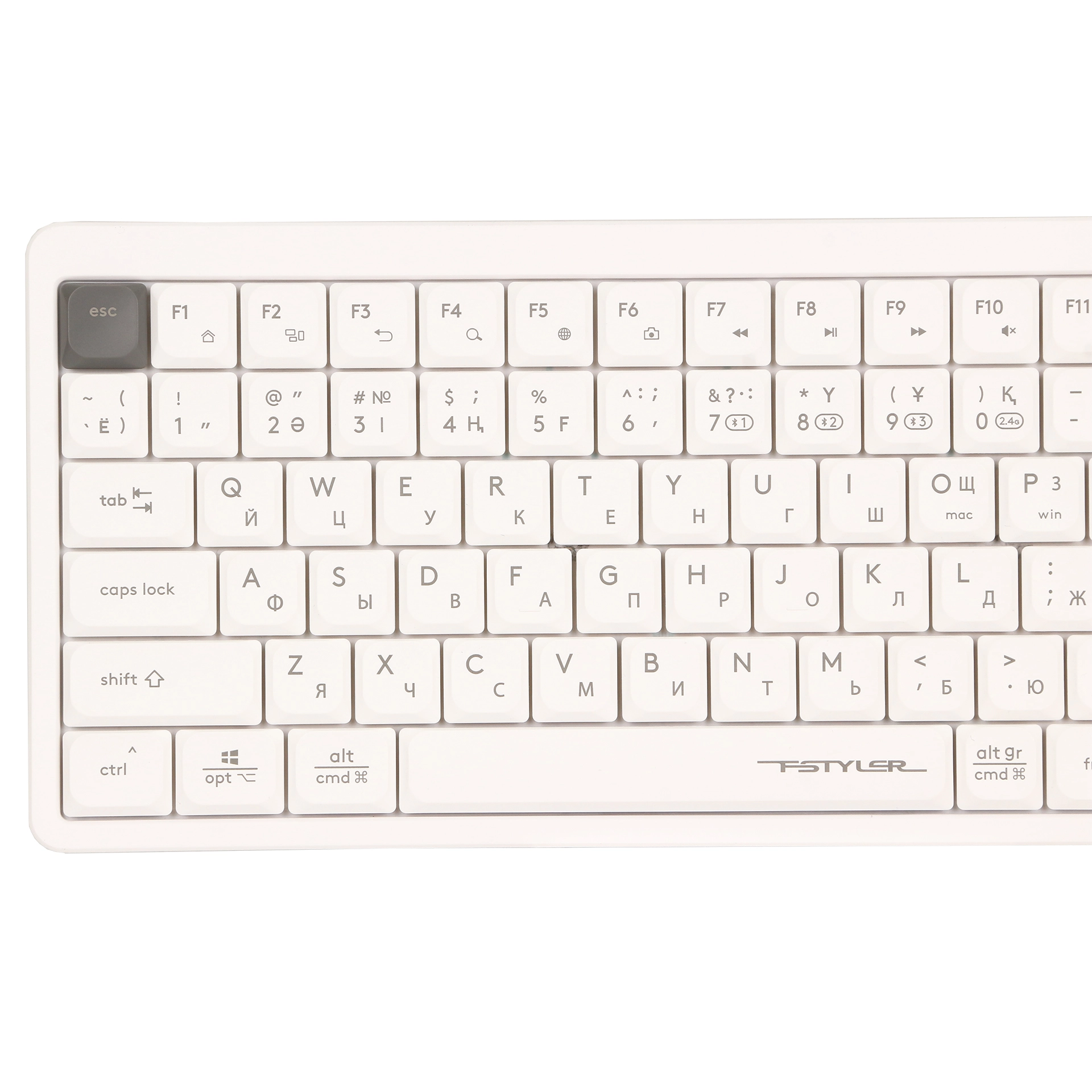 Клавиатура A4Tech Fstyler FBX53C, White, USB — фото 3