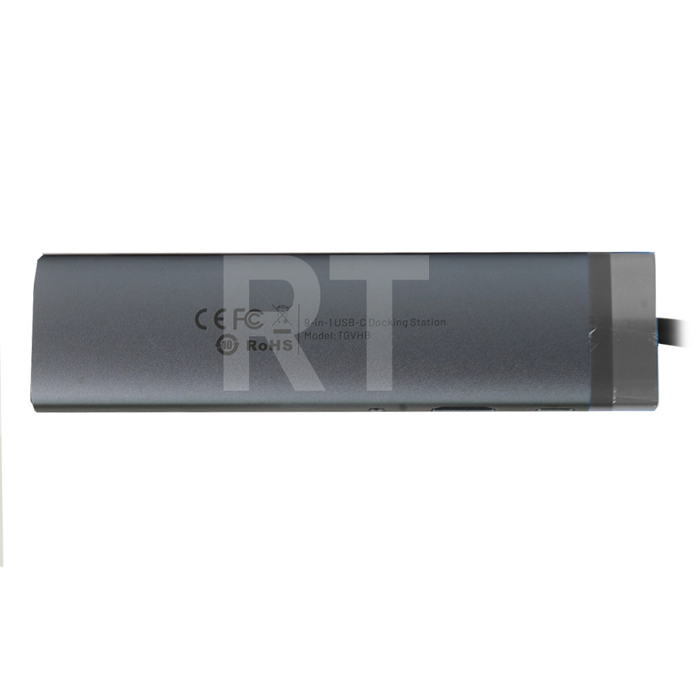 Переходник USB Type-C Vention TGVHB 9-in-1, Gray, BOX