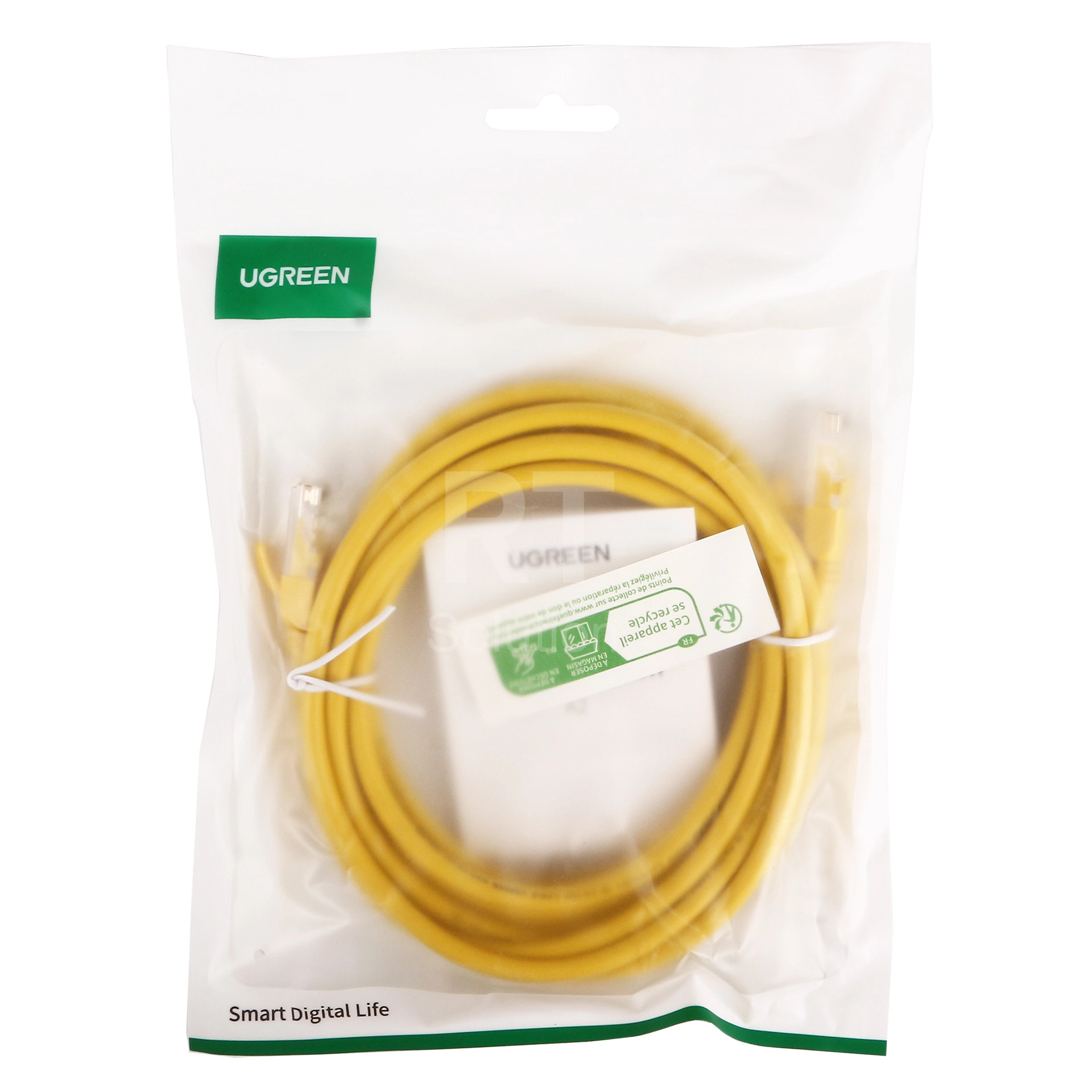 Patch cord RJ-45 5е cat Ugreen, UTP, 3m, OEM Yellow