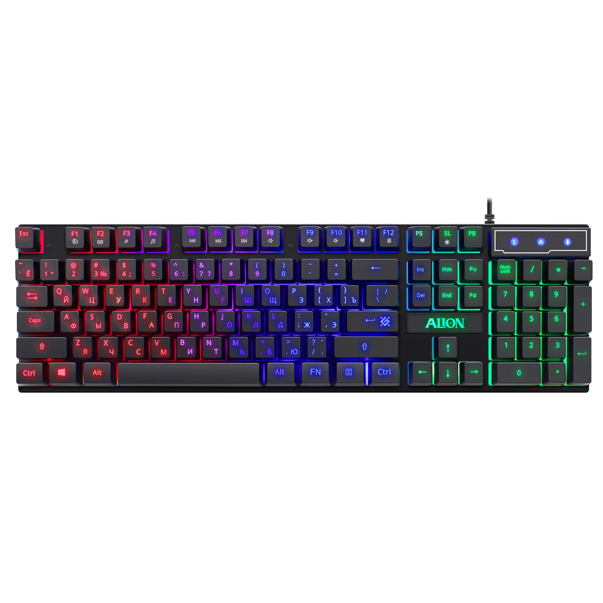 Игровой набор Defender Alion GS-987 (клавиатура+мышь+коврик) — фото 3