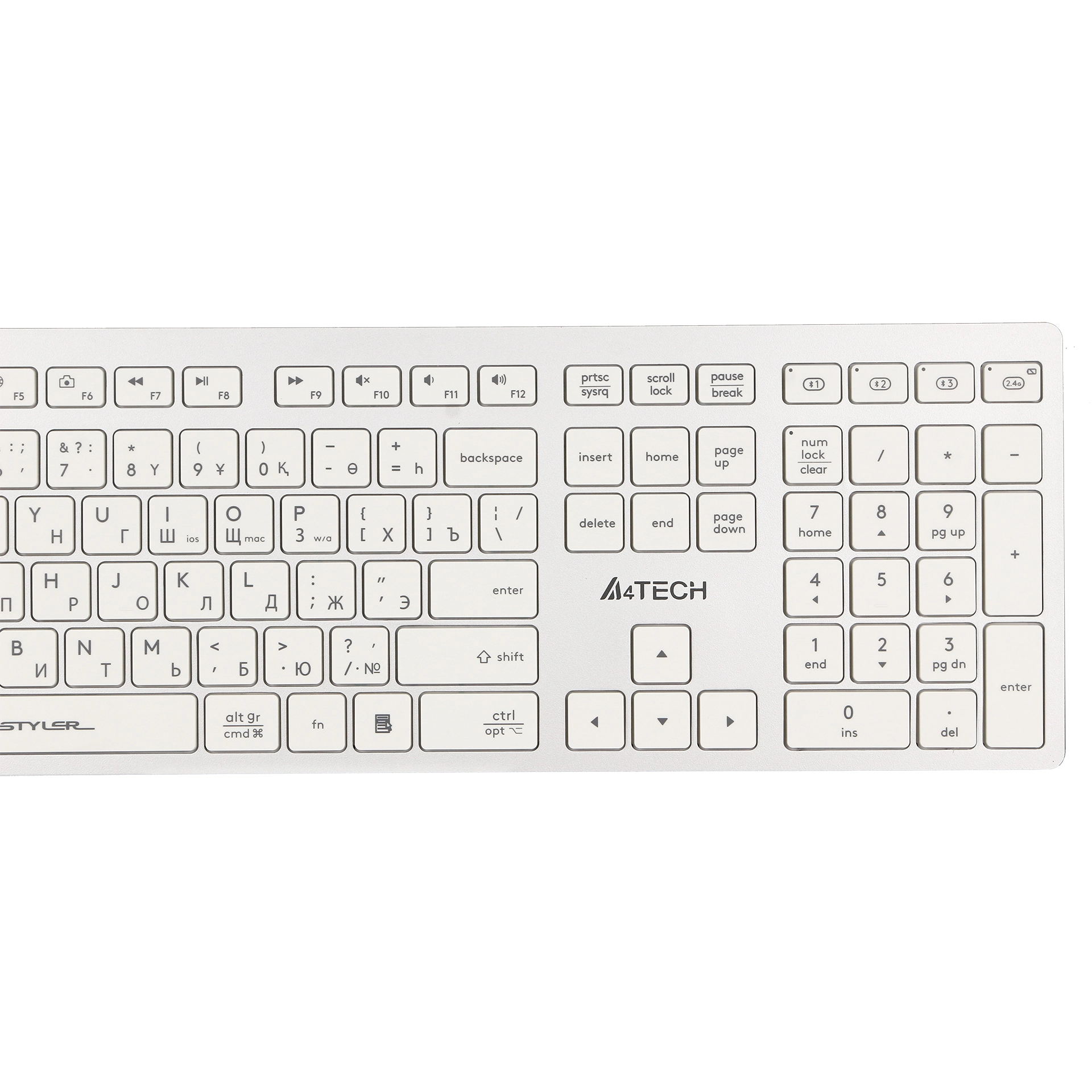 Клавиатура A4Tech Fstyler FBX50C, White, USB — фото 4
