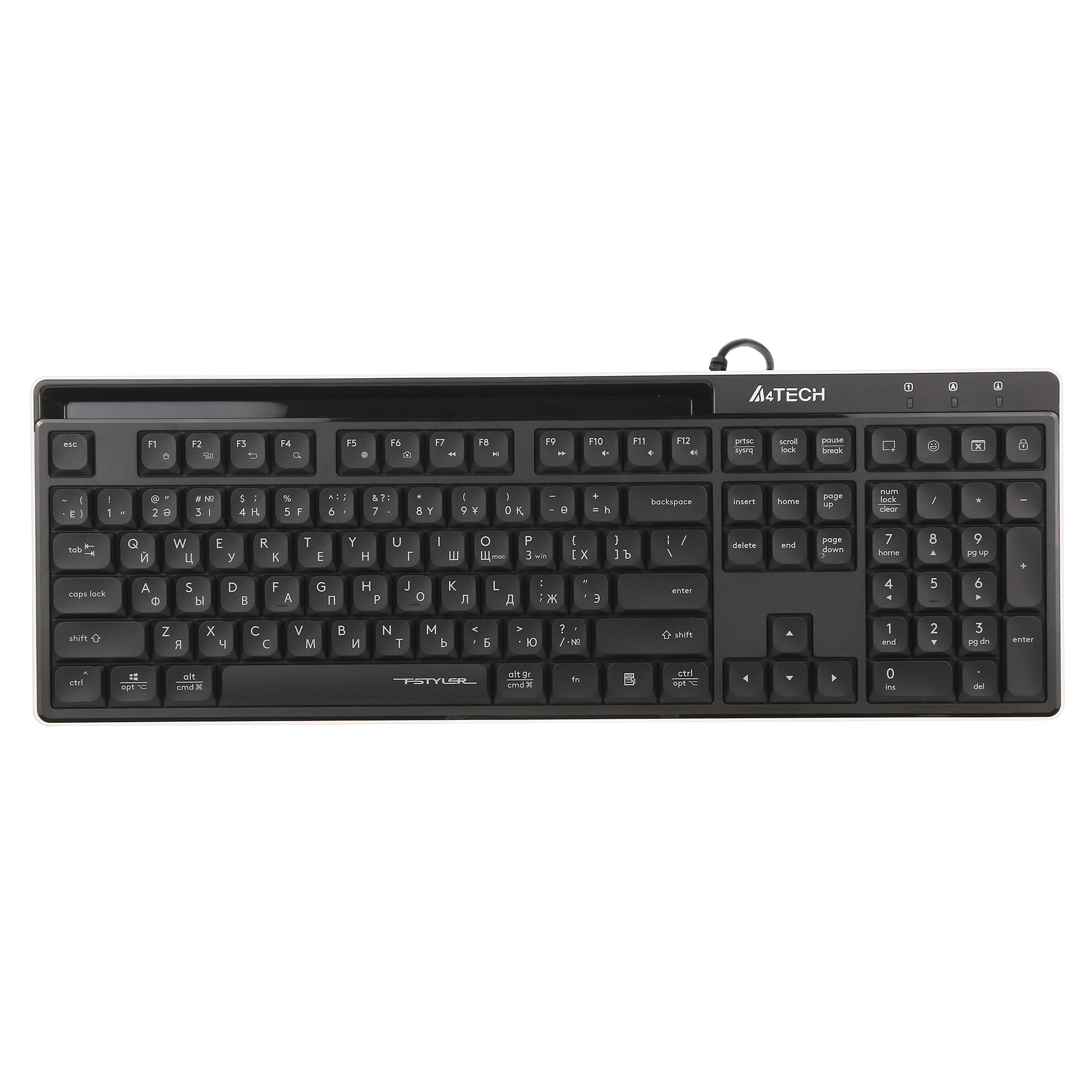 Клавиатура A4Tech Fstyler FX72, Black, USB — фото 2