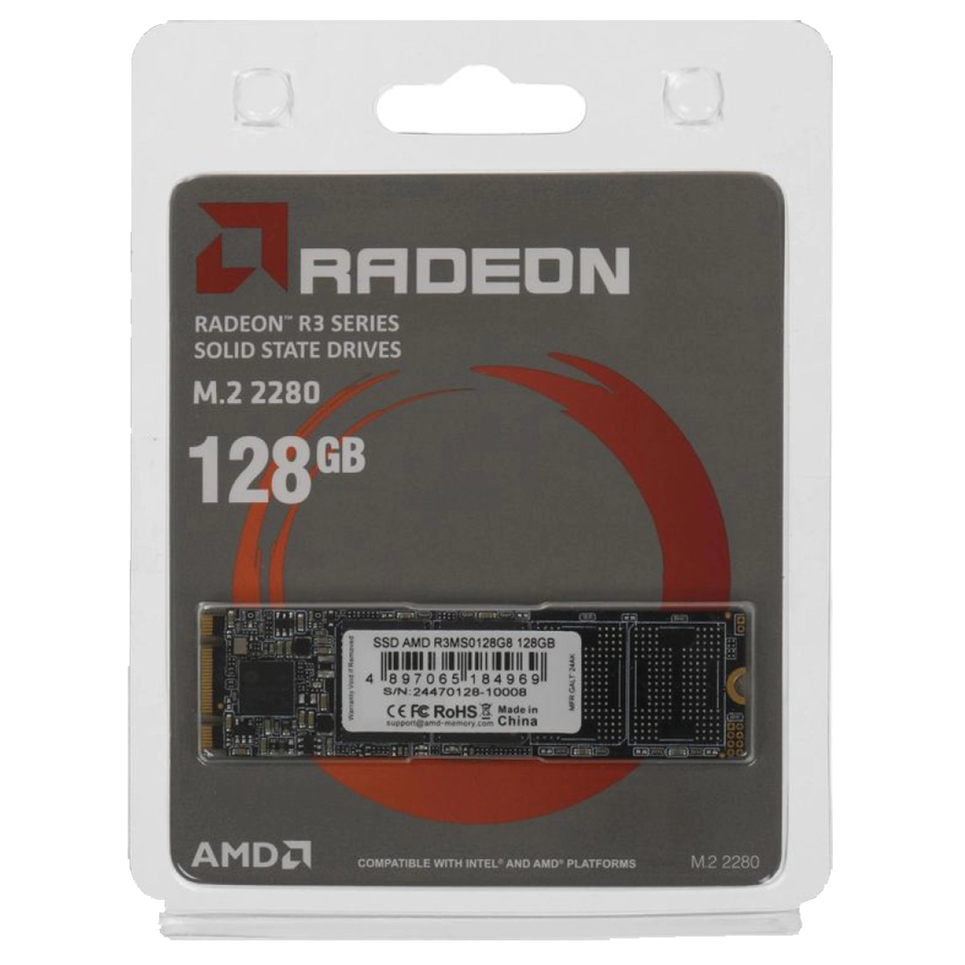 SSD накопитель 128 GB AMD Radeon R3, M.2, SATA III — фото 3