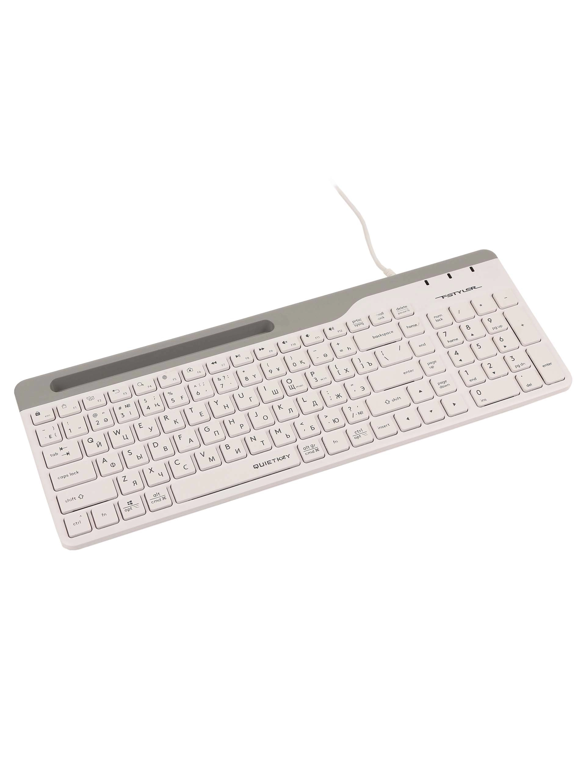 Клавиатура A4Tech Fstyler FK25, White, USB