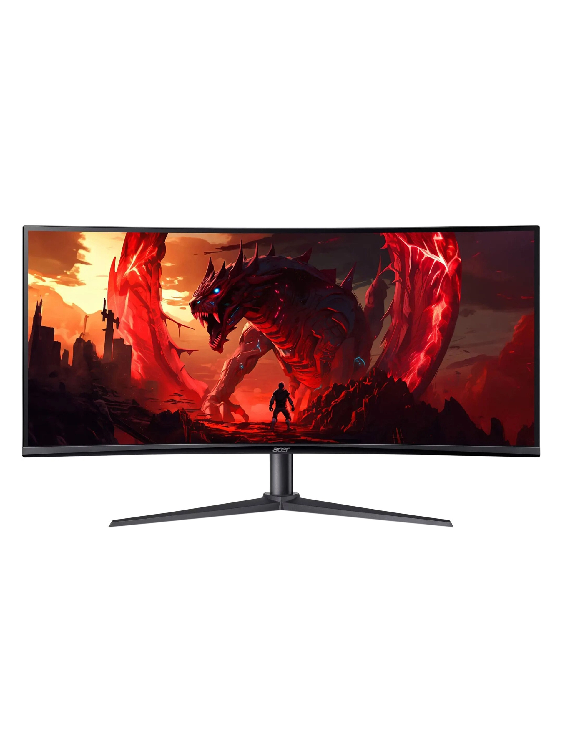Монитор 34" Acer Nitro XZ340CUHbiiphx, Black-Red — фото 2