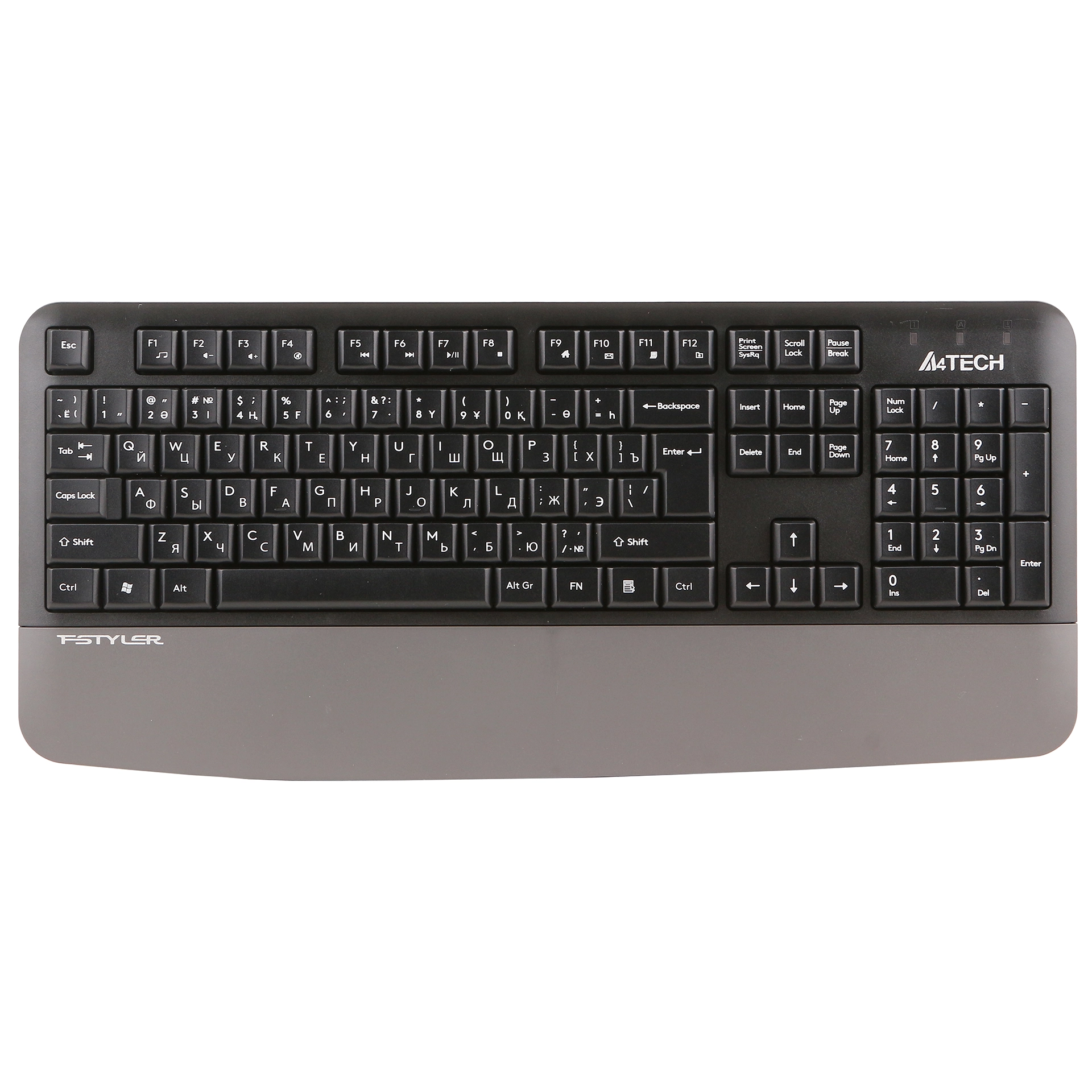 Клавиатура A4Tech Fstyler FG2500S Plus, Grey, USB + мышь — фото 2