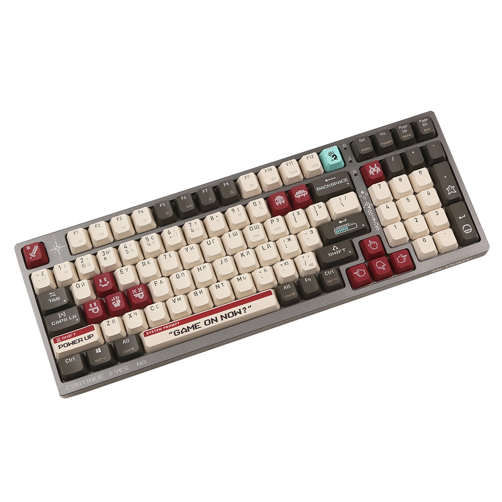 Клавиатура A4Tech Bloody WS98, Pixels Red, Gray-Red, USB