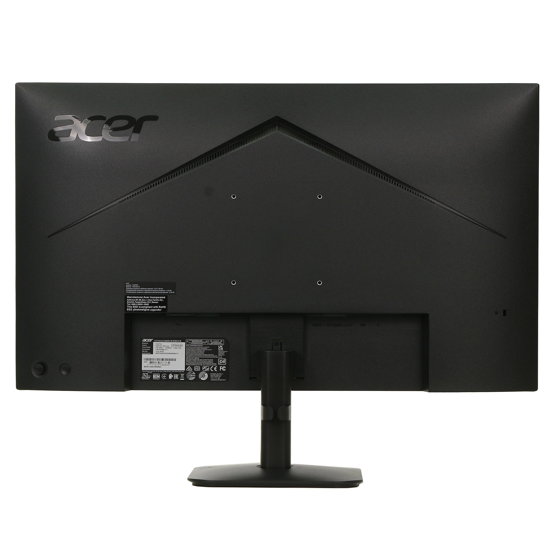 Монитор 27" Acer KA272UGbmiipx, Black — фото 4