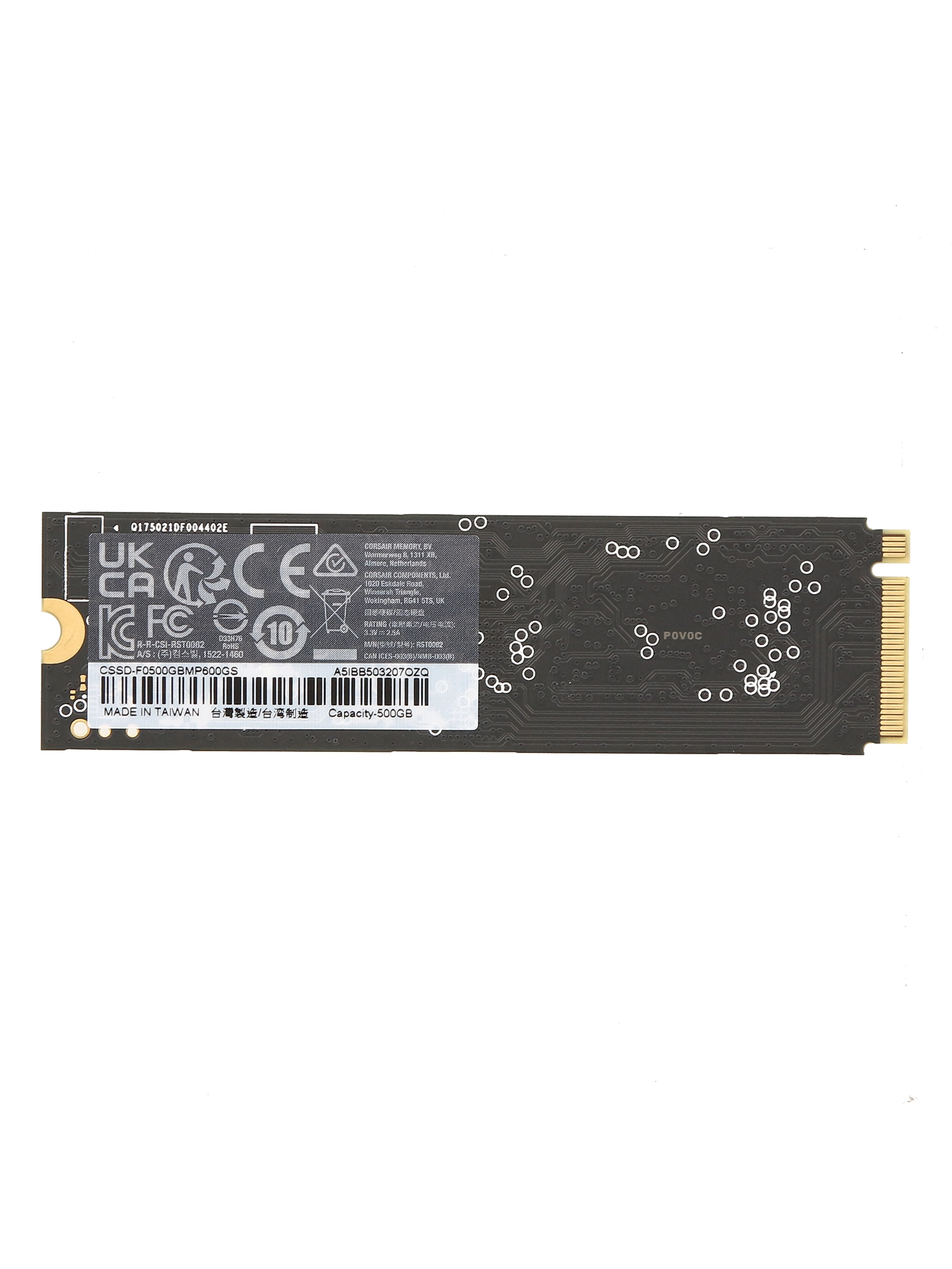 SSD накопитель 500 GB Corsair MP600 GS, M.2, PCIe 4.0 — фото 2