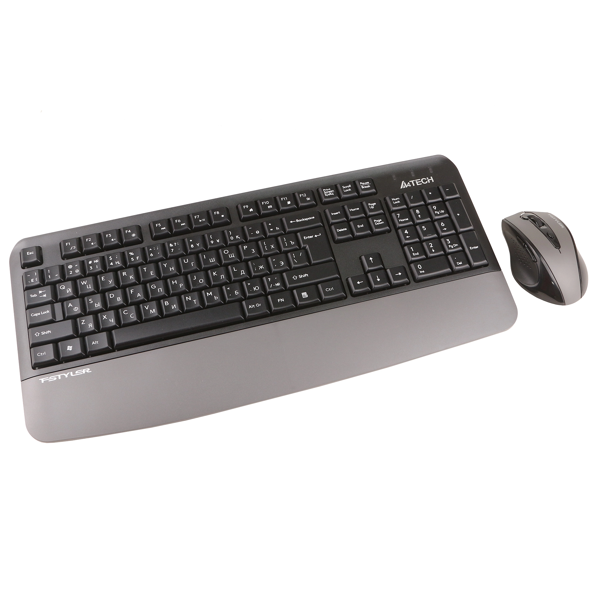 Клавиатура A4Tech Fstyler FG2500S Plus, Grey, USB + мышь