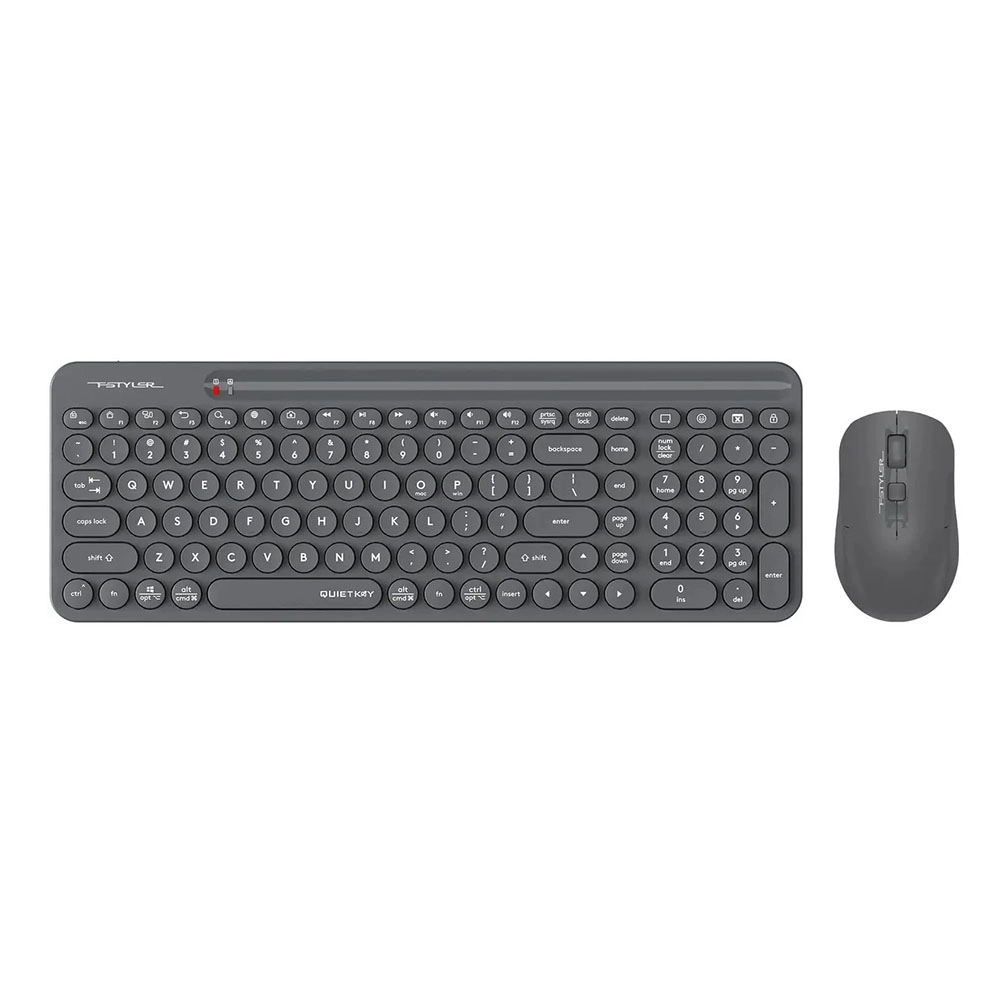 Клавиатура A4Tech Fstyler FG3300 Air Grey, USB + мышь — фото 3
