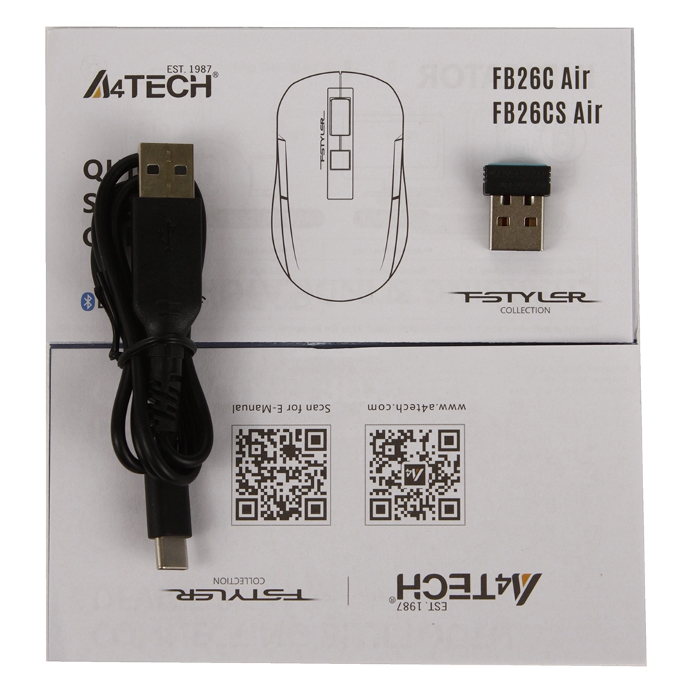 Мышь A4Tech Fstyler FB26CS AIR, Cafe Latte, USB — фото 5