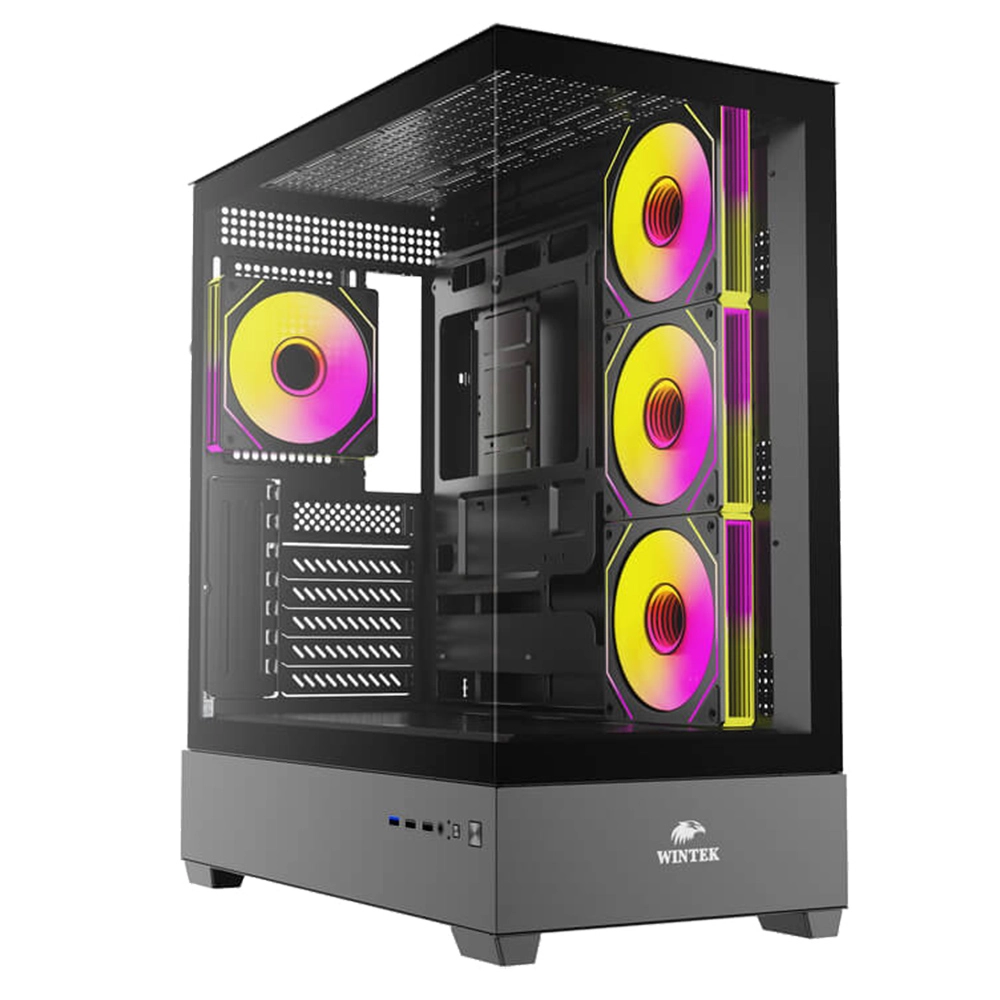 Корпус Wintek Tower 225-B TG, Black