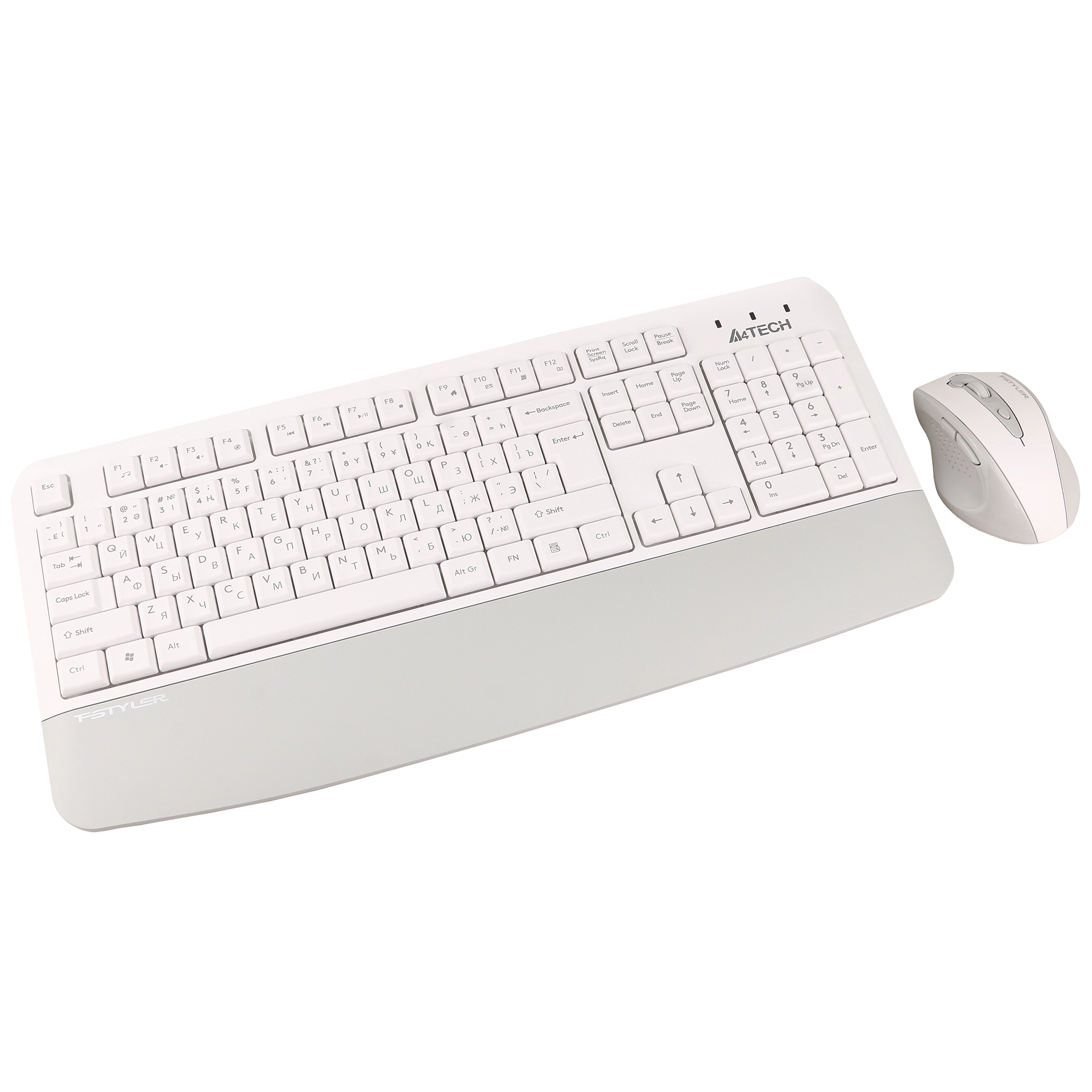 Клавиатура A4Tech Fstyler FG2500S Plus, White, USB + мышь