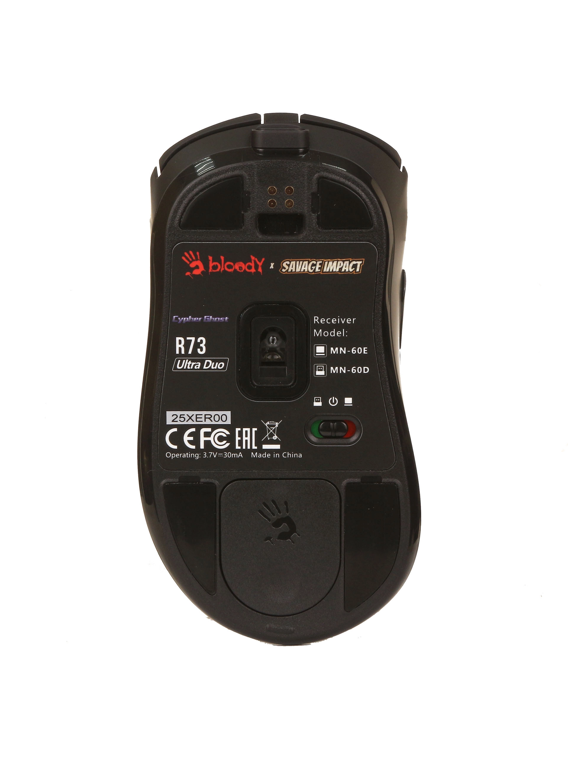 Мышь A4Tech Bloody R73 Ultra Duo Cypher Ghost, Black, USB — фото 4