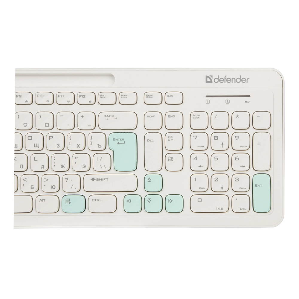 Клавиатура Defender Cerrato C-978, White, USB + мышь — фото 4