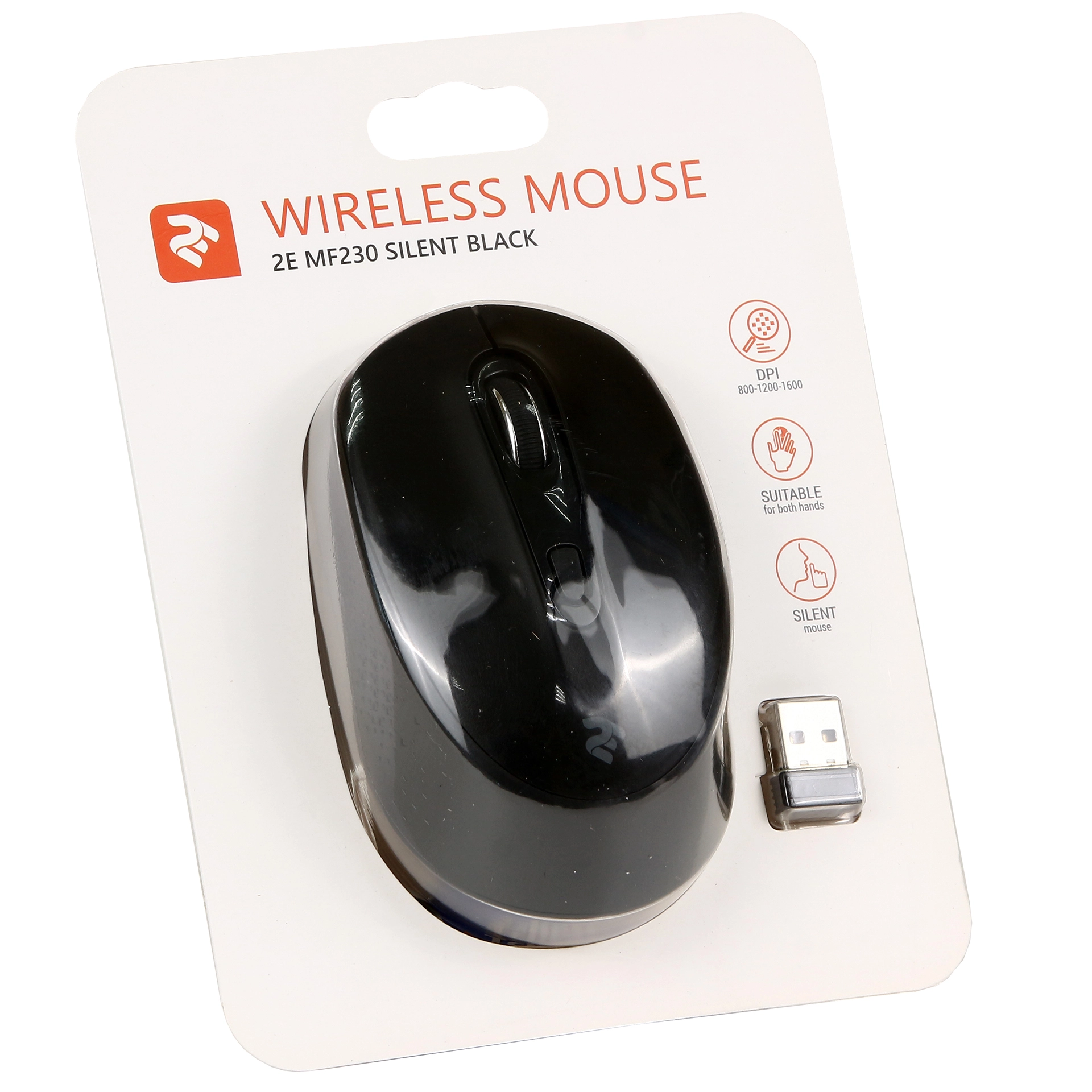 Мышь 2E MF230 SILENT, Black, USB — фото 5