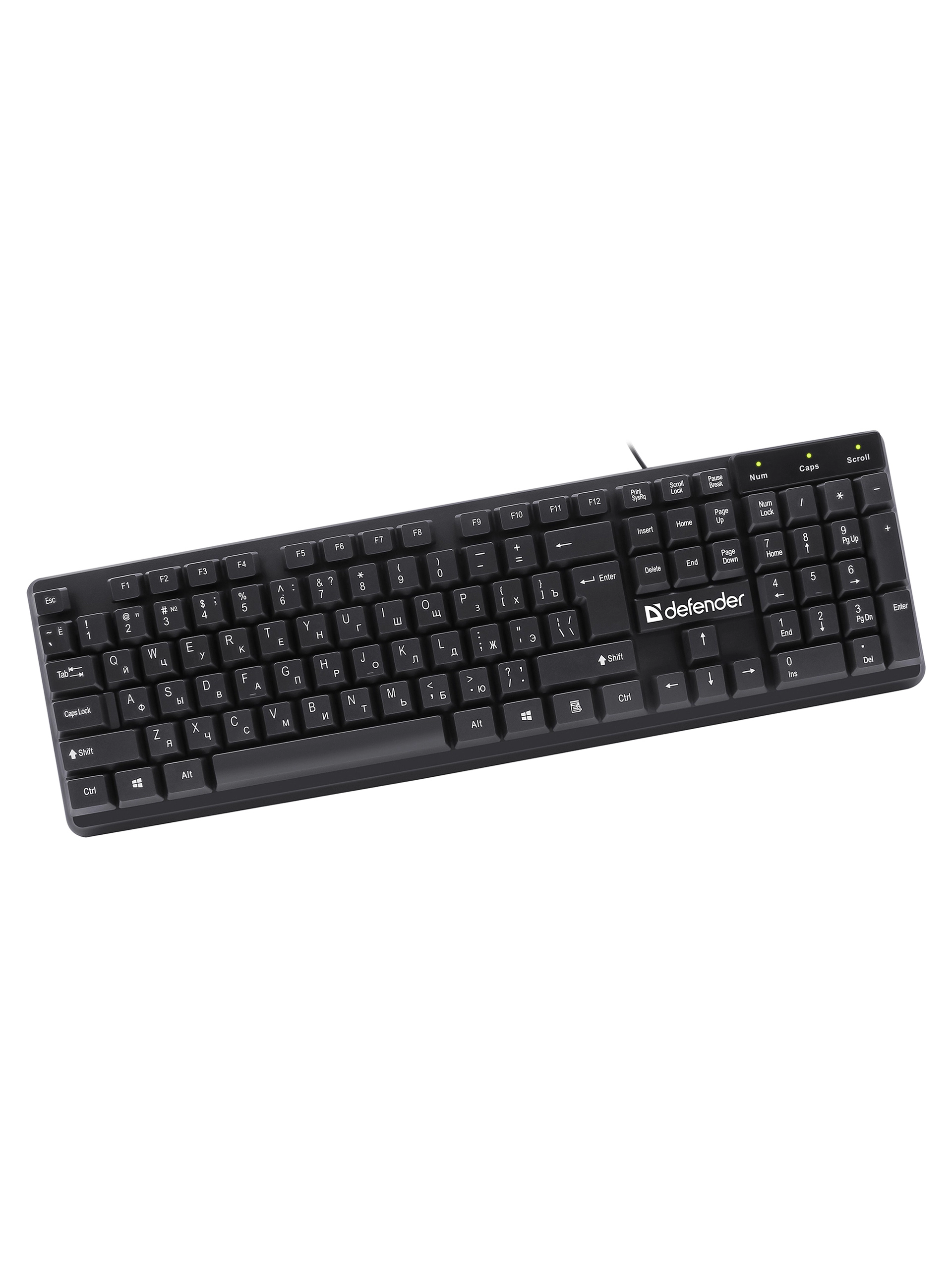 Клавиатура Defender Symbol HB-559, Black, USB