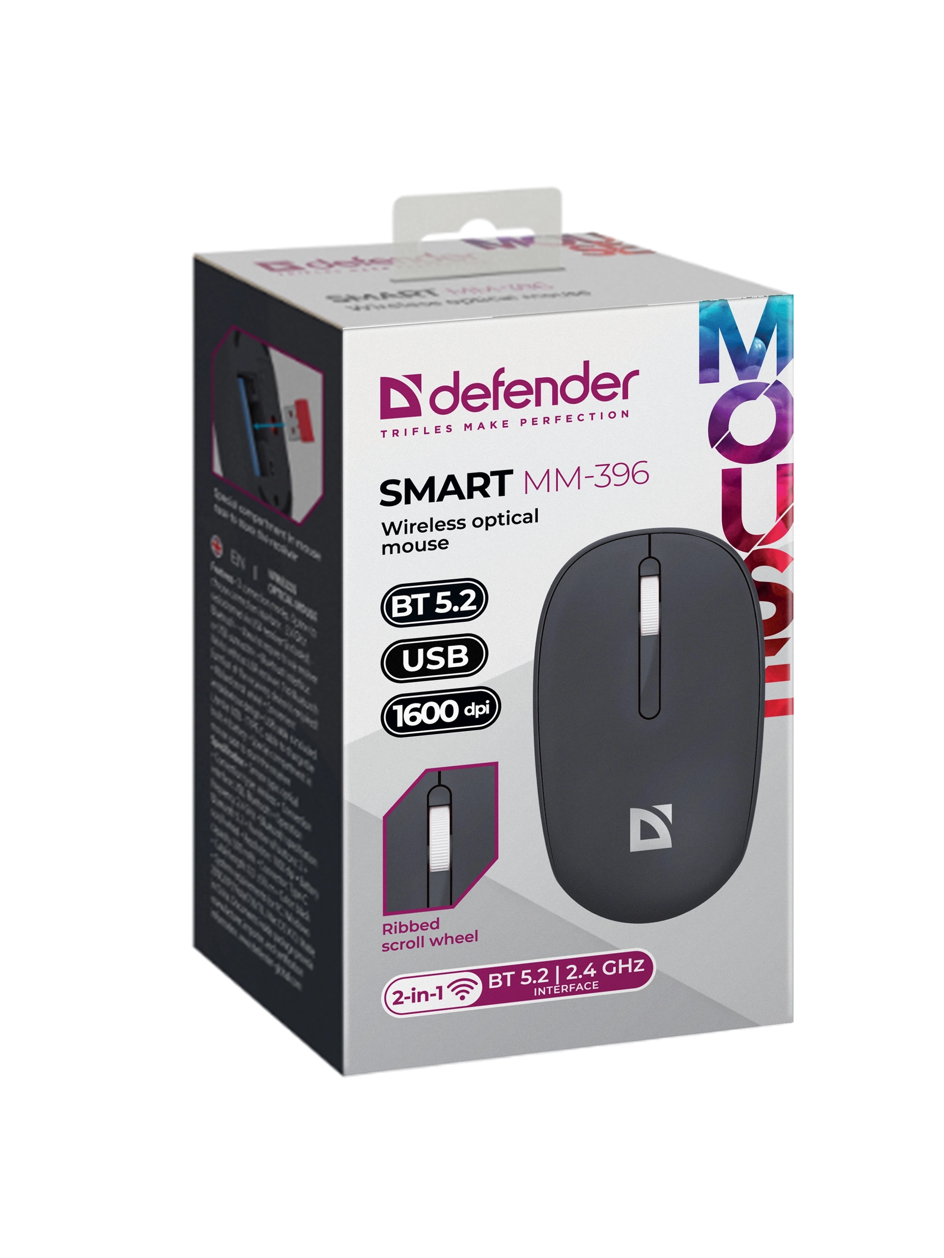 Мышь беспроводная Defender Smart MM-396 черный — фото 4
