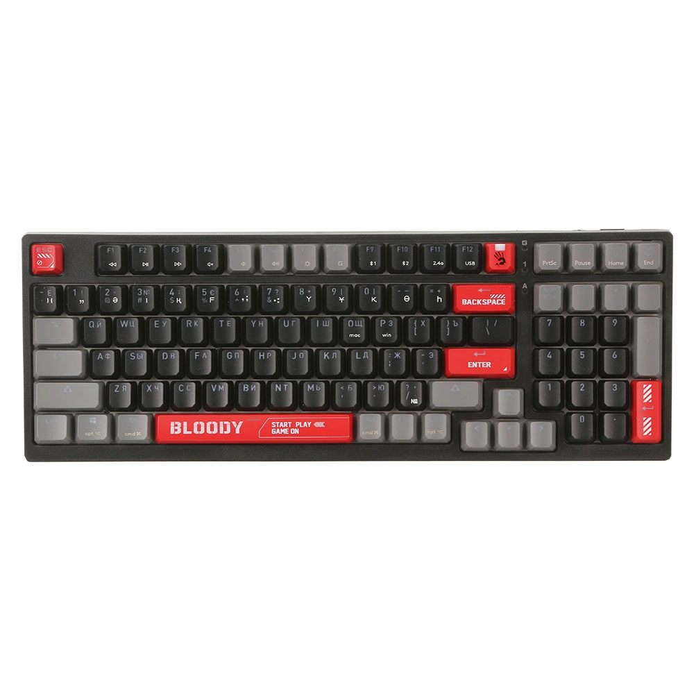 Клавиатура A4Tech Bloody WS98 Sports Red, Black-Red, USB — фото 2