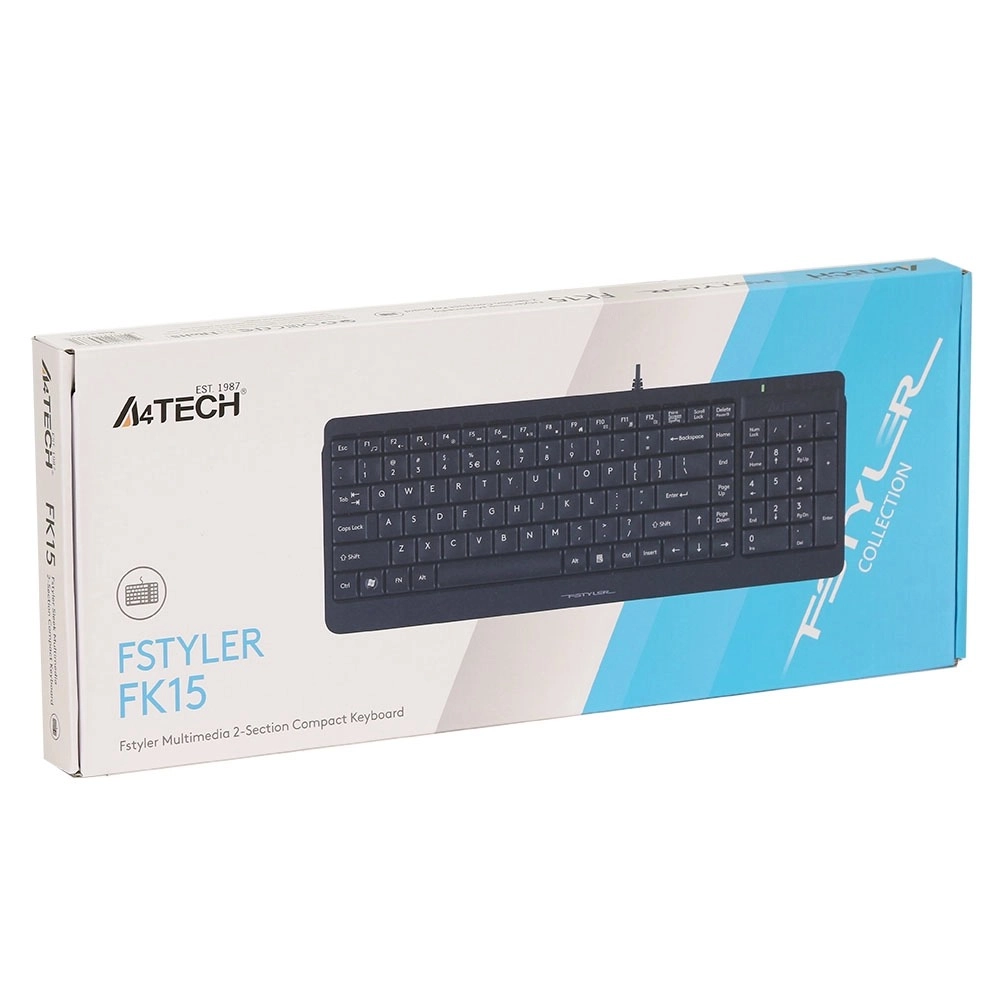 Клавиатура A4Tech Fstyler FK15-2M, Black, USB — фото 5