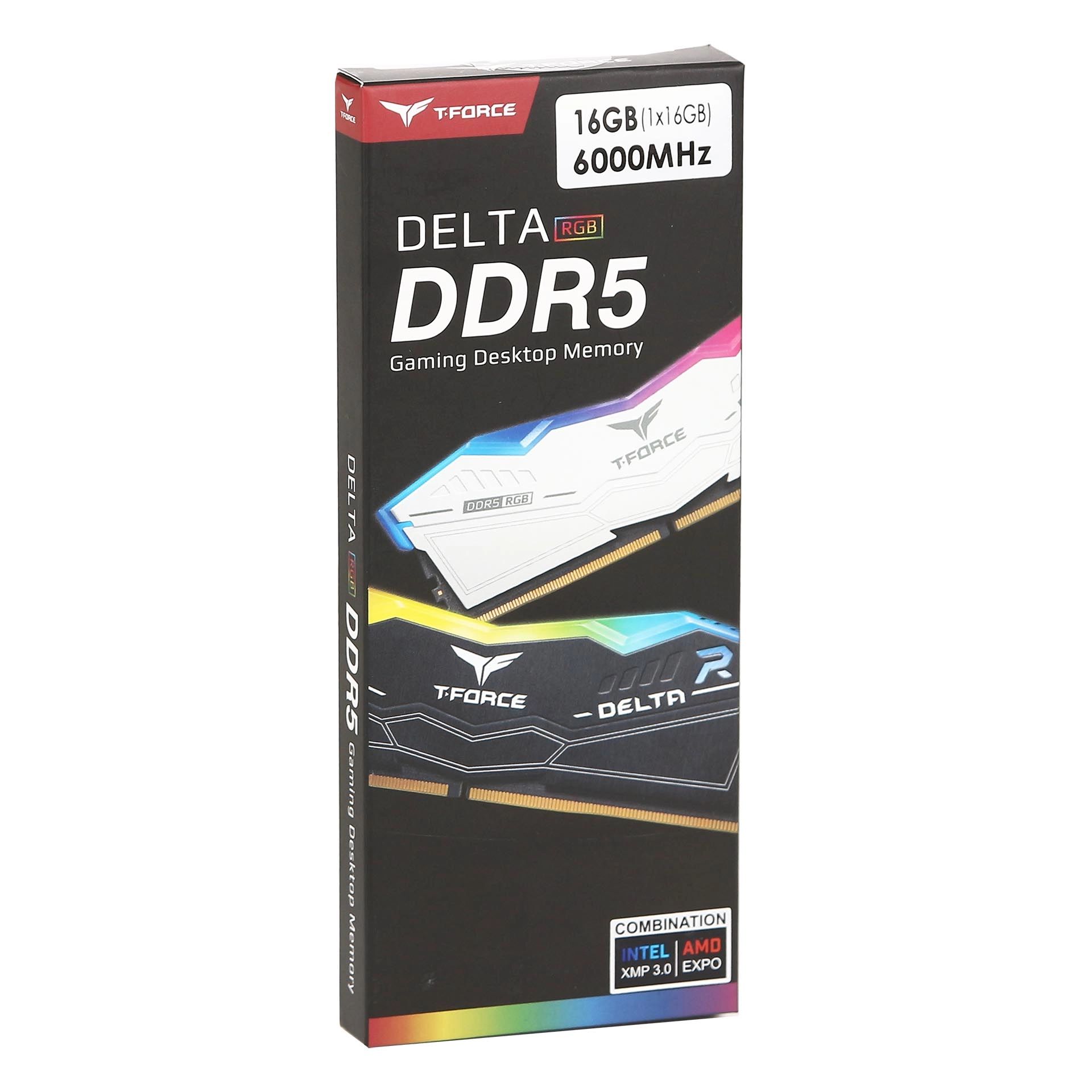 Модуль памяти Team Group T-Force Delta RGB 16Gb DDR5 6000MHz, CL38, 1.25V, FF3D516G6000HC38A01, RTL — фото 5