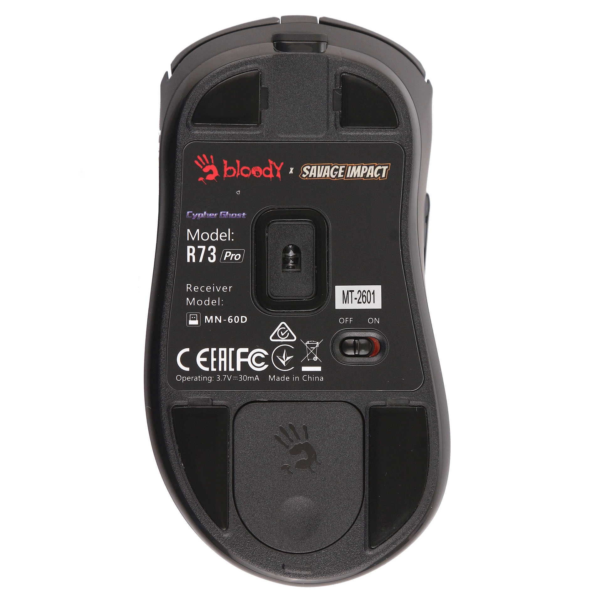 Мышь A4Tech Bloody R73 Pro Cypher Ghost, Black, USB — фото 4
