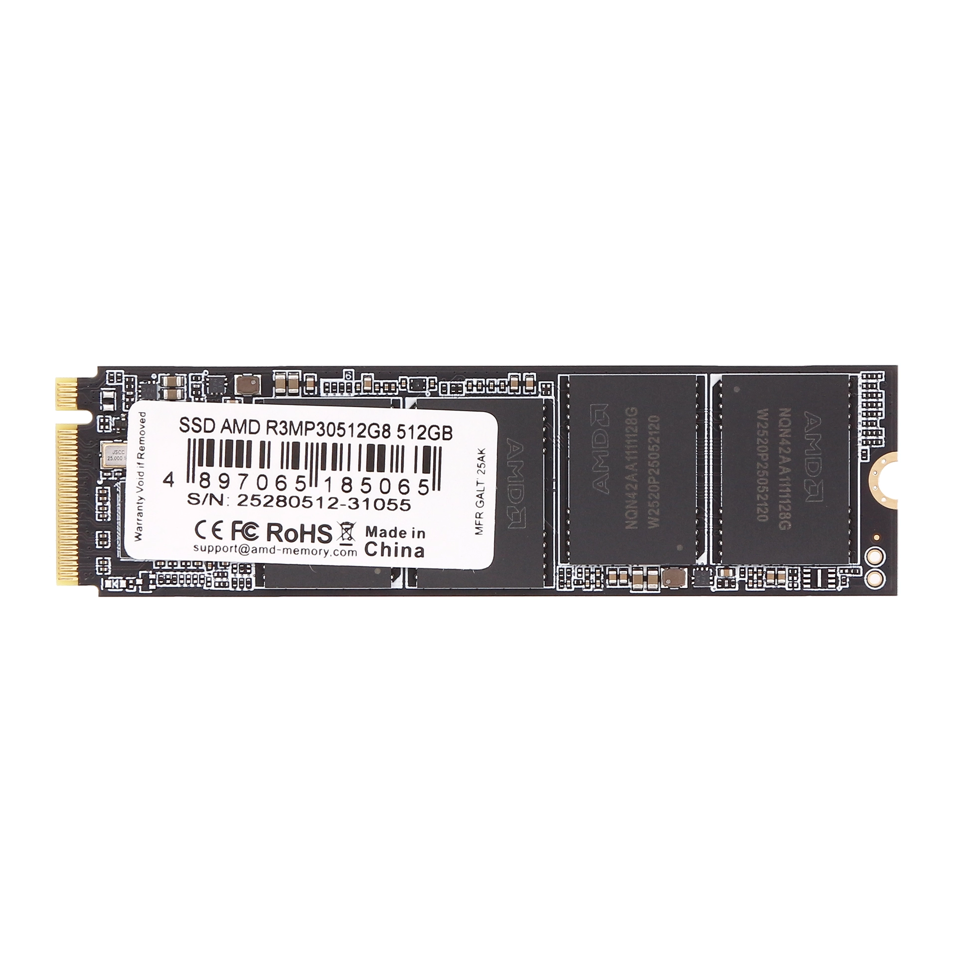 SSD накопитель 512 GB AMD Radeon R3, M.2, PCIe 3.0