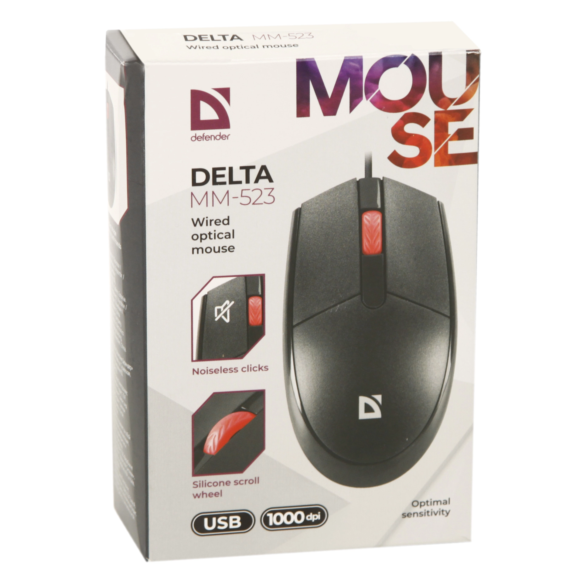 Мышь Defender Delta MM-523, Black, USB — фото 5