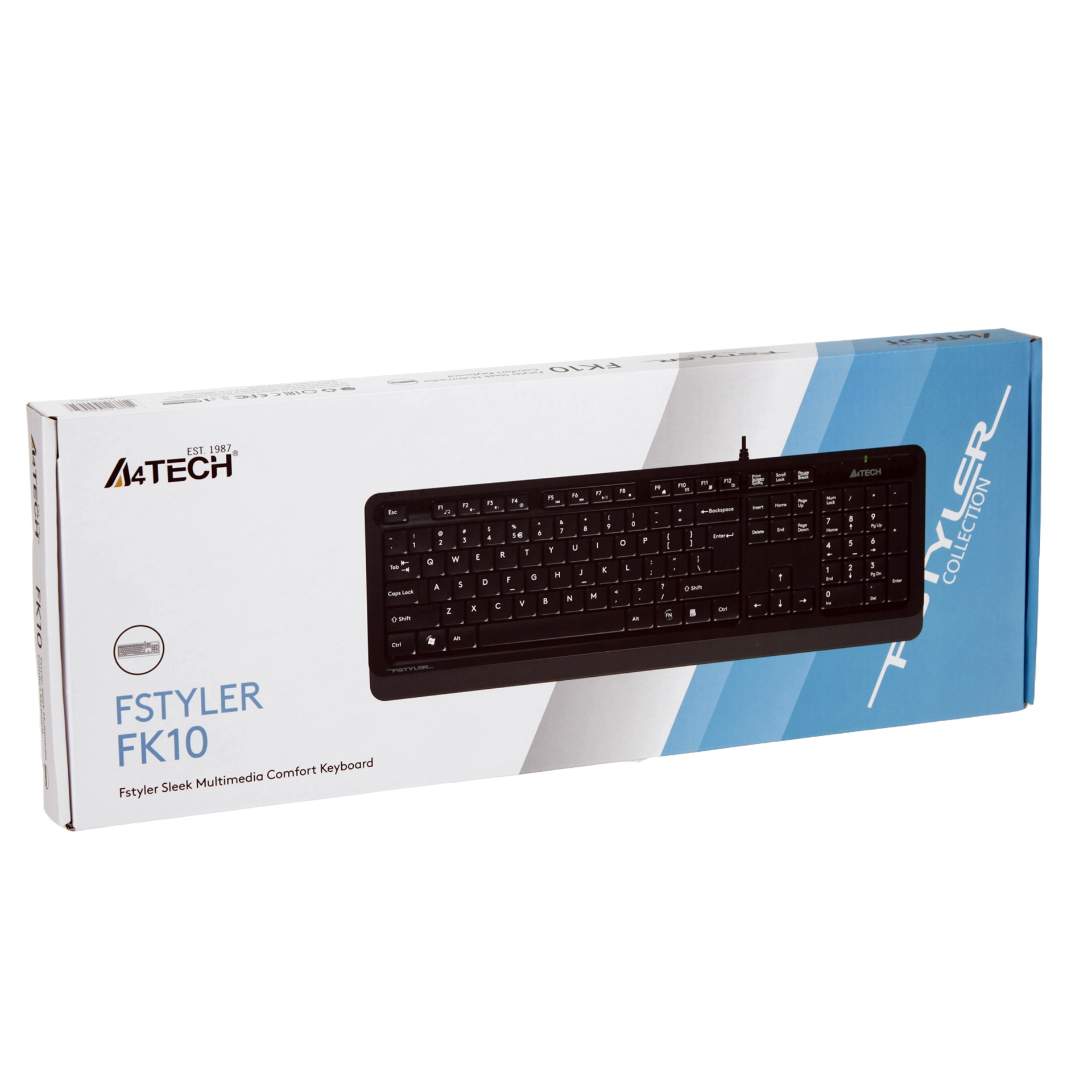 Клавиатура A4Tech Fstyler FK10, Grey, USB — фото 4