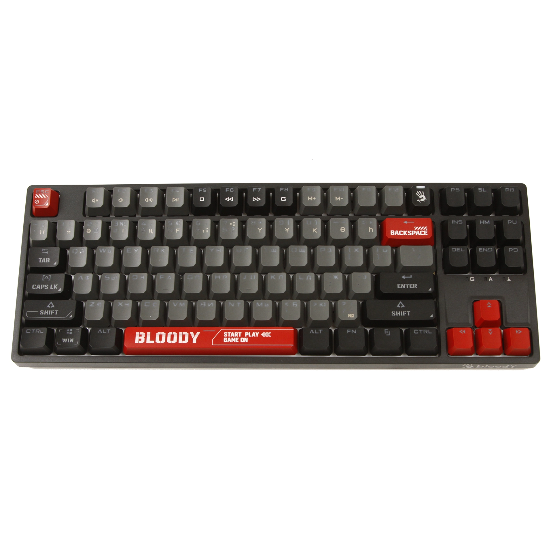 Клавиатура A4Tech Bloody S87, BLMS Red Plus Switch, Red, USB — фото 2