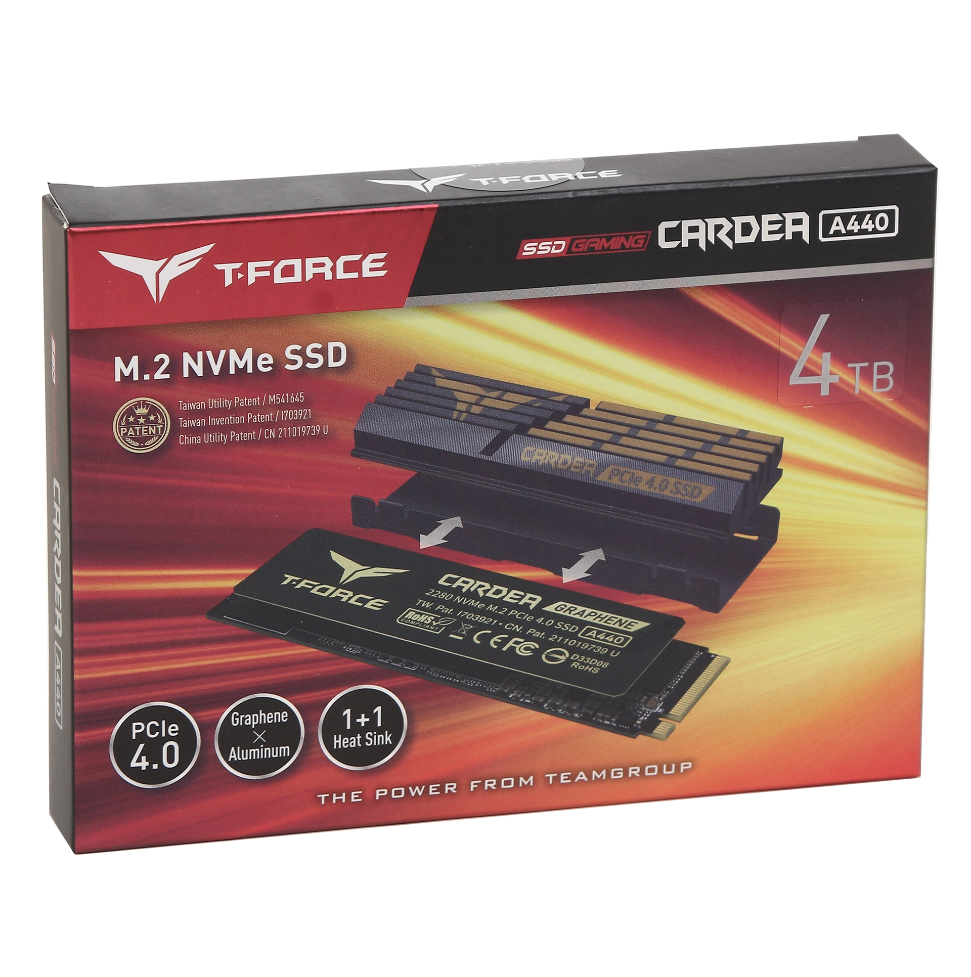 SSD накопитель  4 TB Team Group T-Force Cardea A440, М.2, PCI-e 4.0 — фото 4