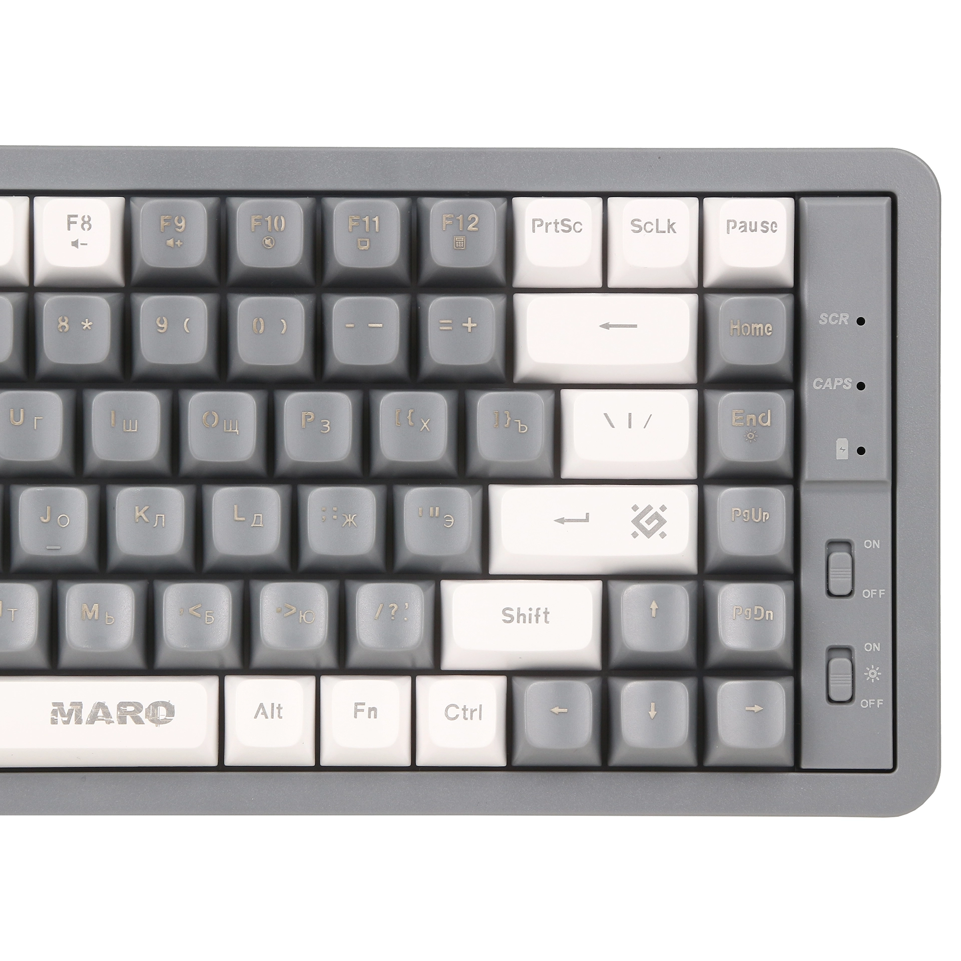 Клавиатура Defender Maro GK-325, Grey-White, USB — фото 5
