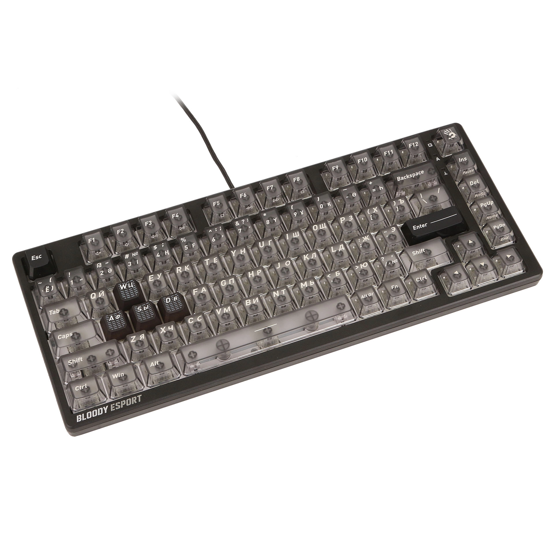 Клавиатура A4Tech Bloody MS76, MS Magnetic Switch, Stellar Black, USB