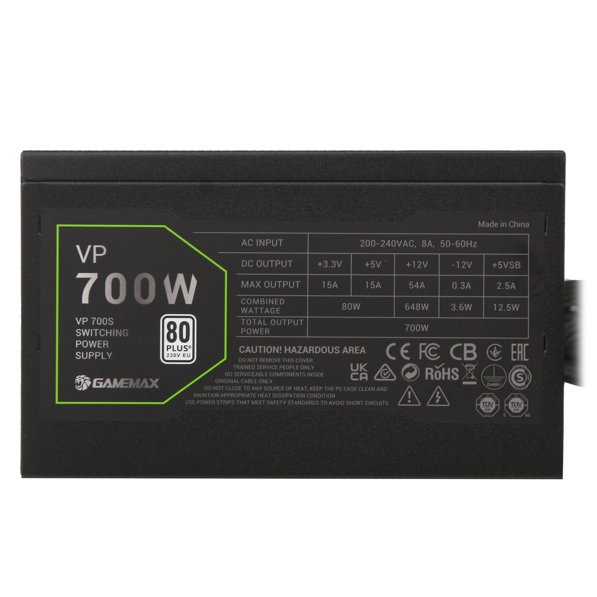 Блок питания ATX 700 W GameMax VP-700S — фото 3