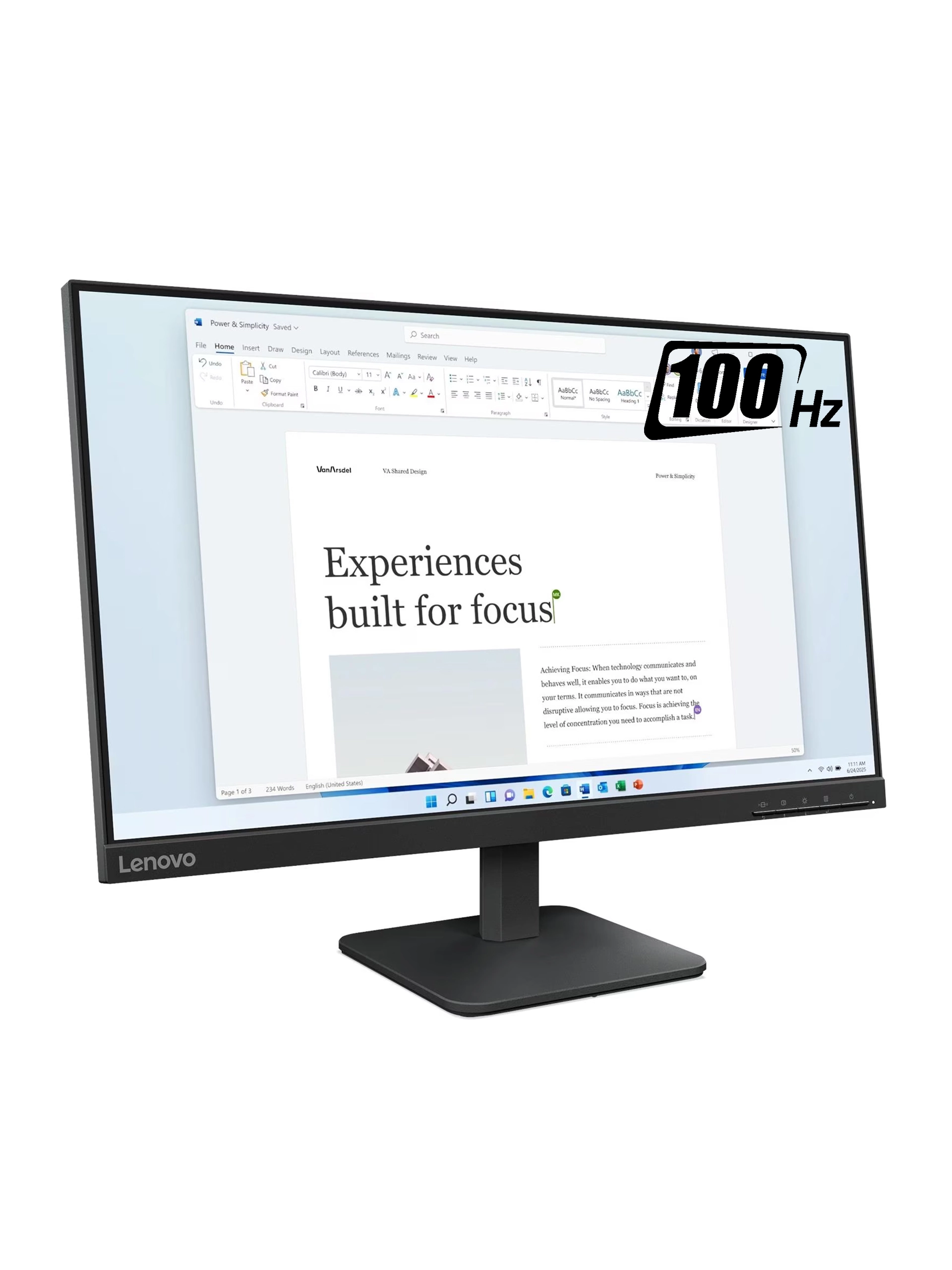 Монитор 23.8" Lenovo L24-4e, Raven Black
