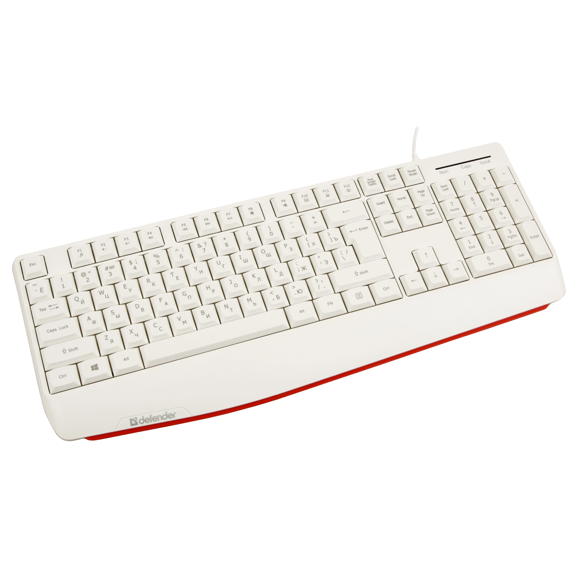 Клавиатура Defender Atom HB-546, White, USB