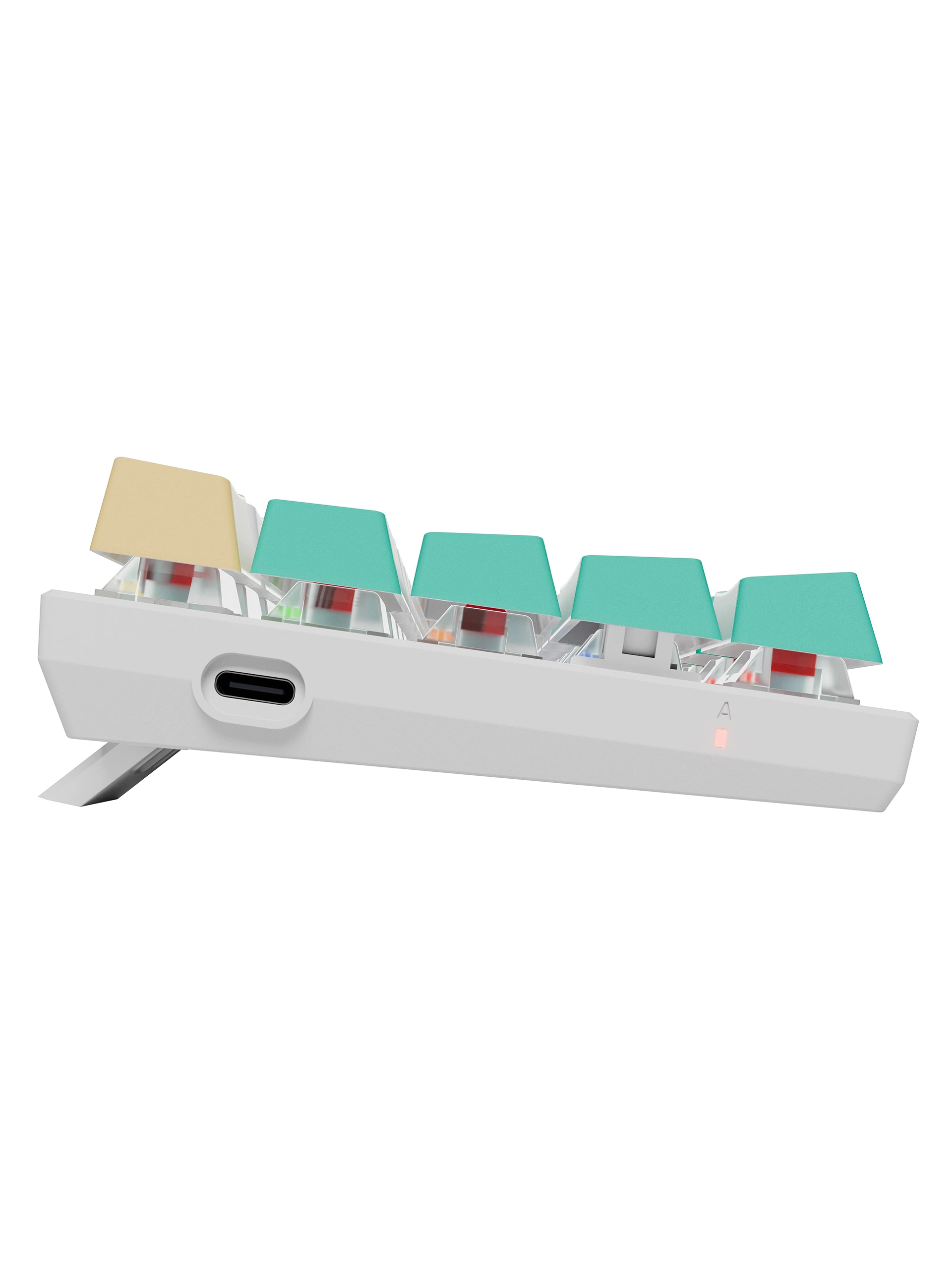 Клавиатура игровая механическая Defender Vexx Pro GK-084 RU,RGB белый+зеленый — фото 3
