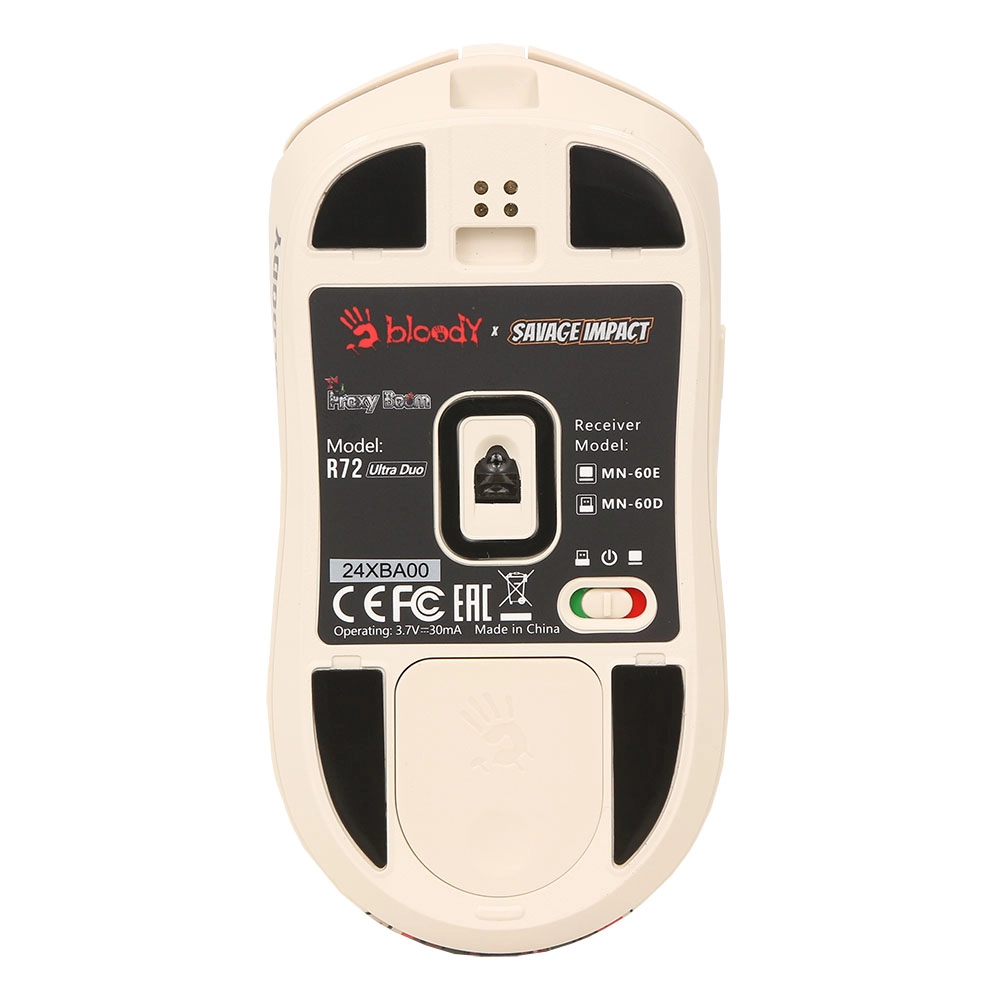 Мышь A4Tech Bloody R72 Ultra Duo Proxy Boom, White, USB — фото 4