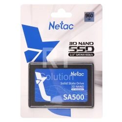 SSD накопитель 960 GB Netac SA500, 2.5", SATA III