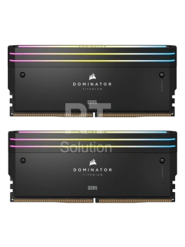 DDR-5 DIMM 32 GB 7000 MHz Corsair Dominator Titanium RGB, 2x 16 GB Kit, Black, BOX (CMP32GX5M2X7000C34)