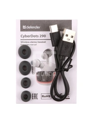 Bluetooth гарнитура Defender CyberDots 290, White